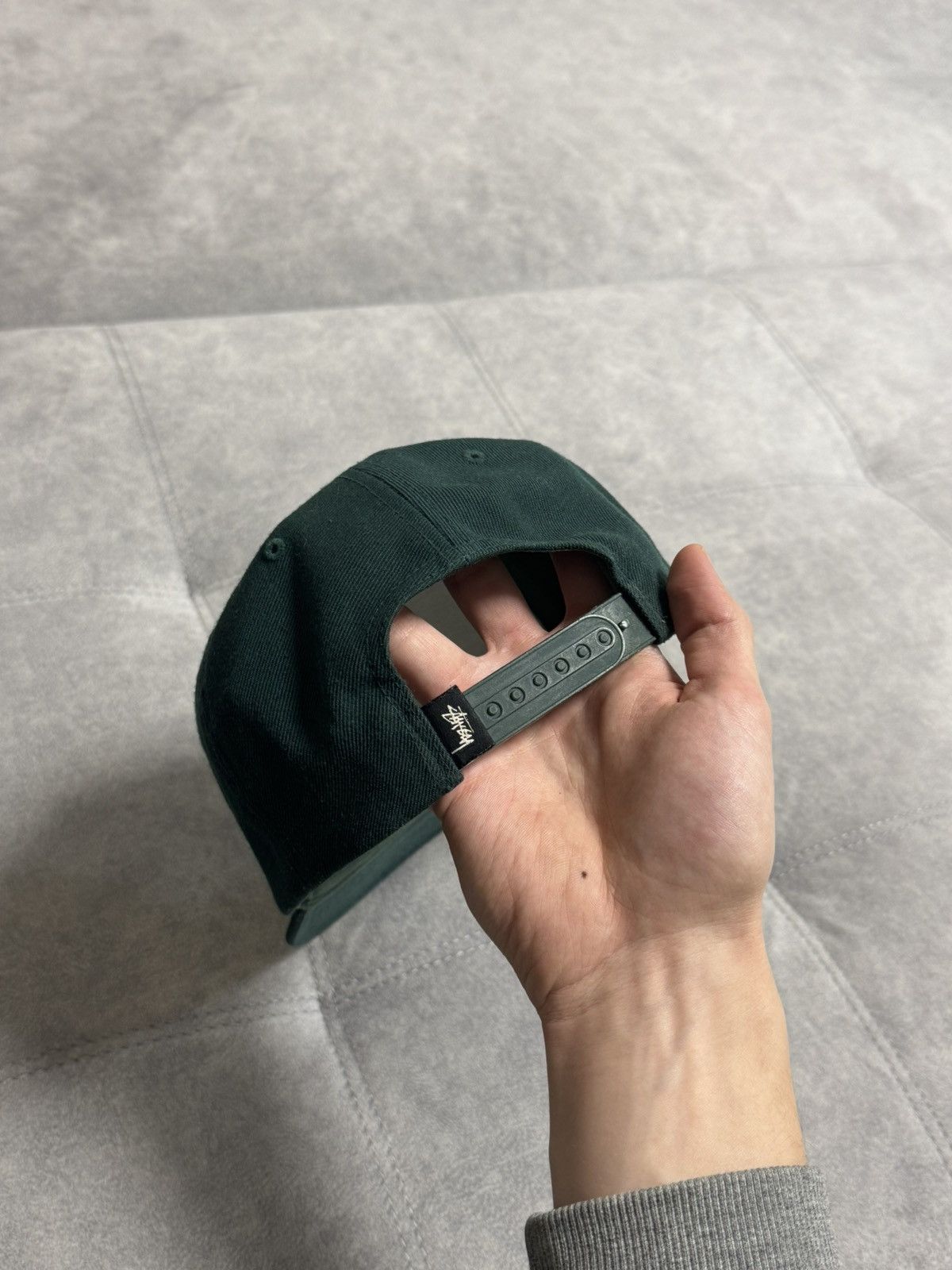 Stussy × Vintage Vintage Stussy cap hat green military Y2K Size ONE SIZE - 6 Thumbnail