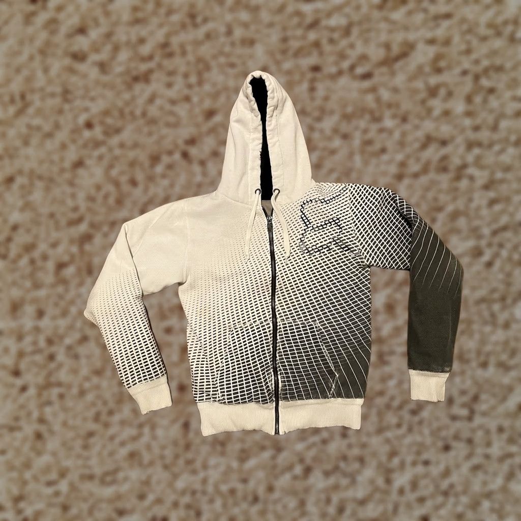 Streetwear × Vintage Kashwayz Full Zip Up Hoodie (White) | Grailed