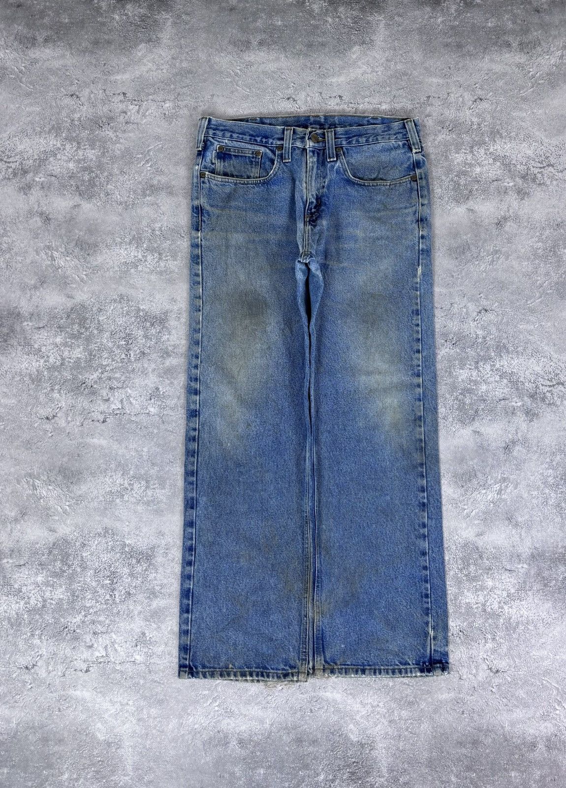 Carhartt Vintage Carhartt Faded Blue Denim Jeans Relaxed Fit Size US 32 / EU 48 - 2 Thumbnail