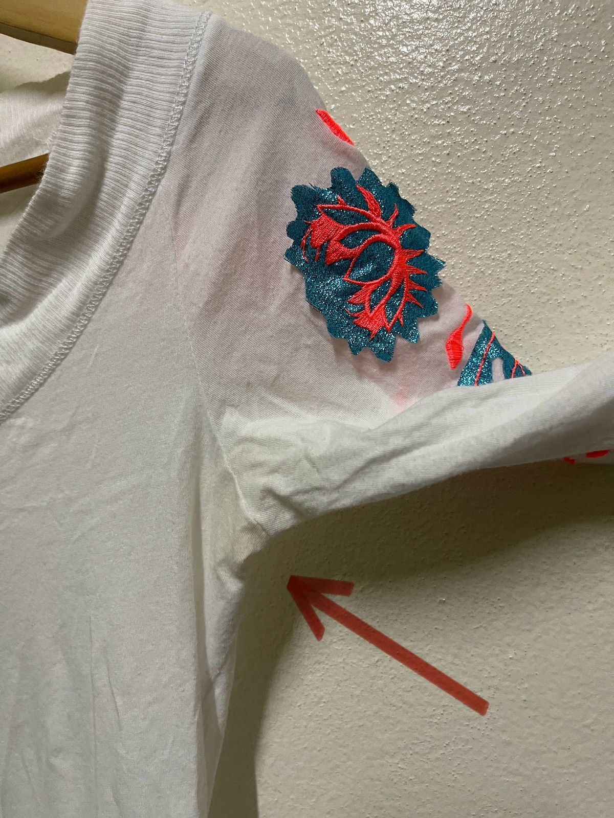 Diesel × Vintage Diesel Embroidery Flower Patches T Shirt Size L / US 10 / IT 46 - 6 Thumbnail