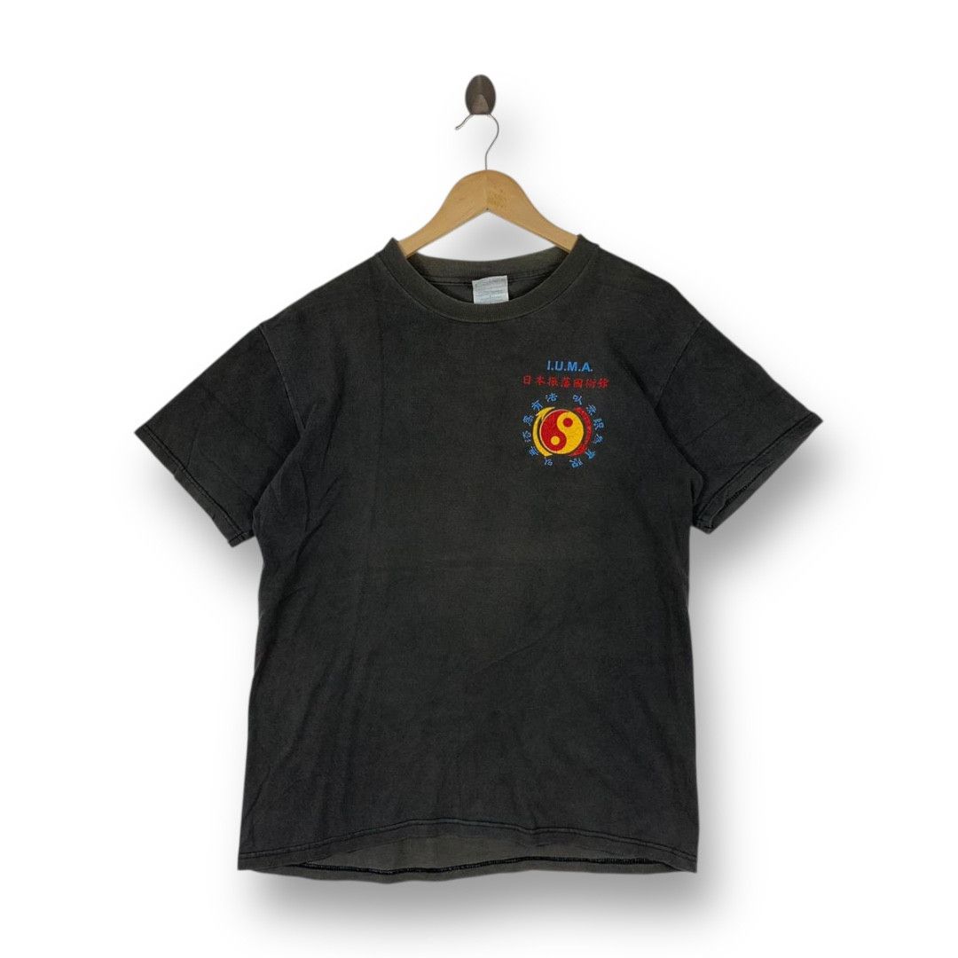 Hanes Vintage 90s Bruce Lee Jeet Kune Do Tee Size US M / EU 48-50 / 2 - 2 Thumbnail