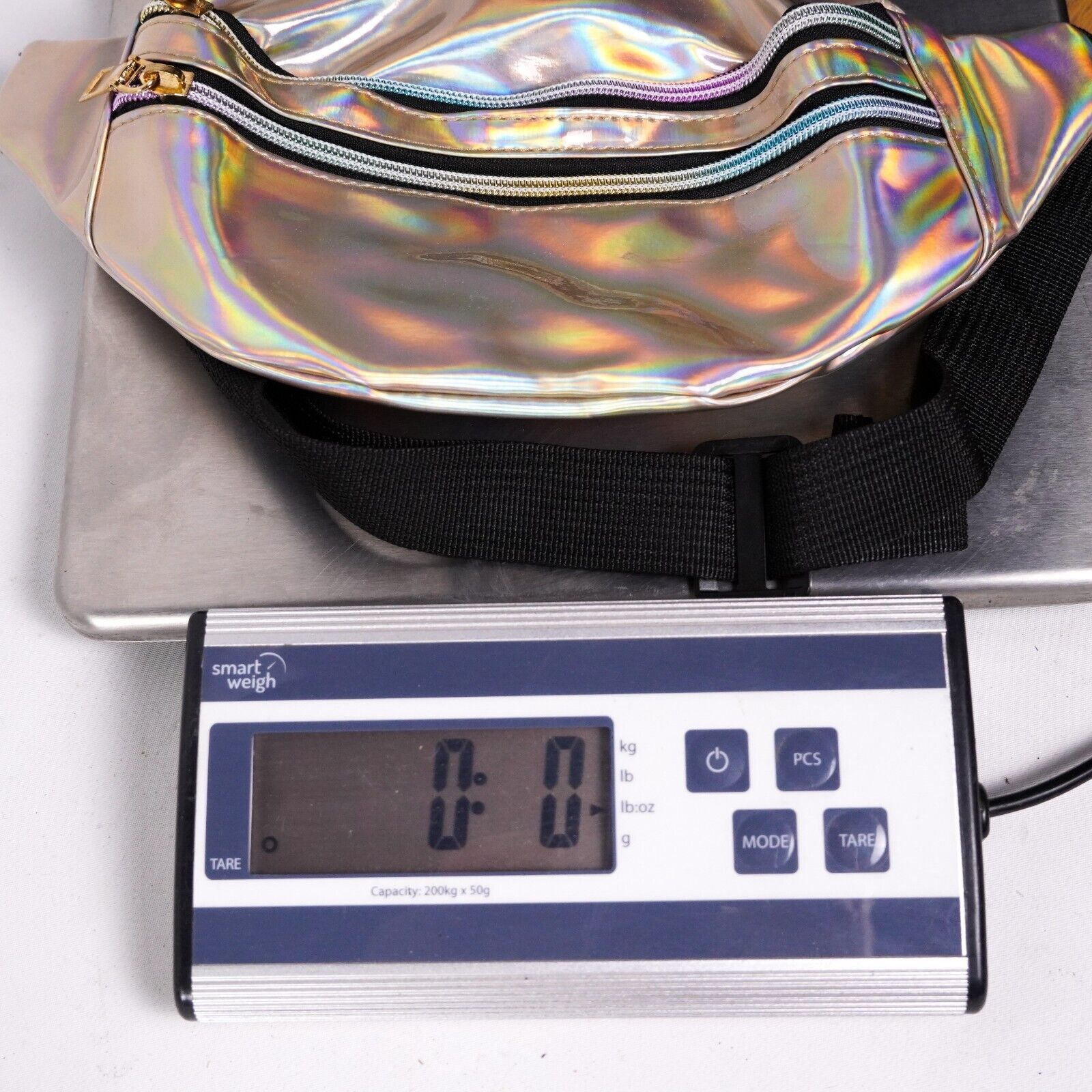 Other Gold Holographic Fanny Pack Iridescent Metallic Waist Bag Size ONE SIZE - 6 Thumbnail