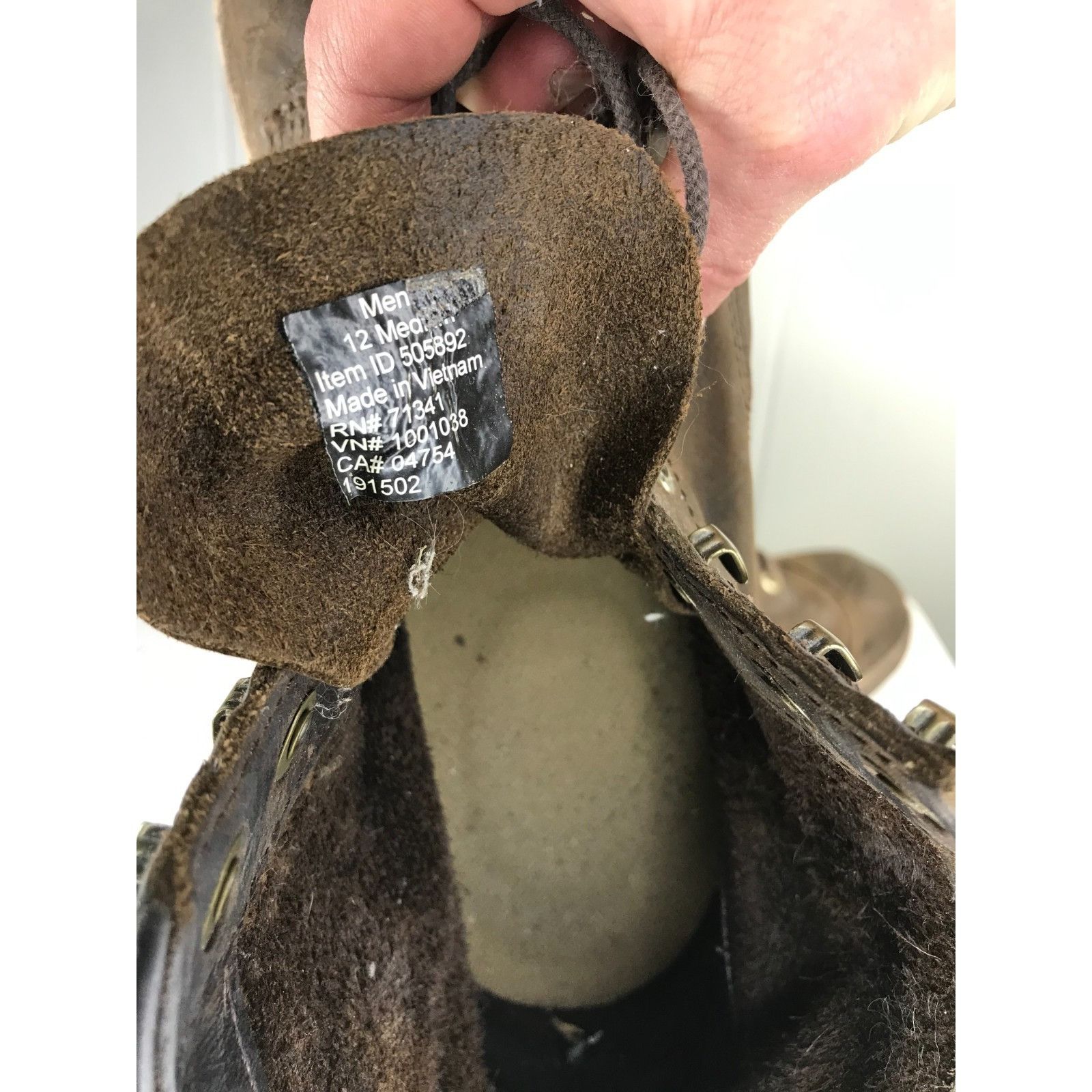 L.L. Bean L.L. Bean Katahdin mens 12 M Brown Leather Soft Cap Toe Engi Size US 12 / EU 45 - 6 Thumbnail