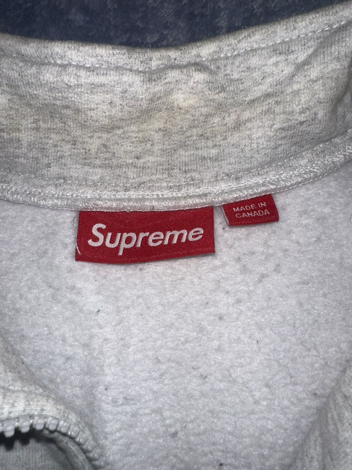 Supreme Grey supreme quarter zip Size US M / EU 48-50 / 2 - 3 Thumbnail