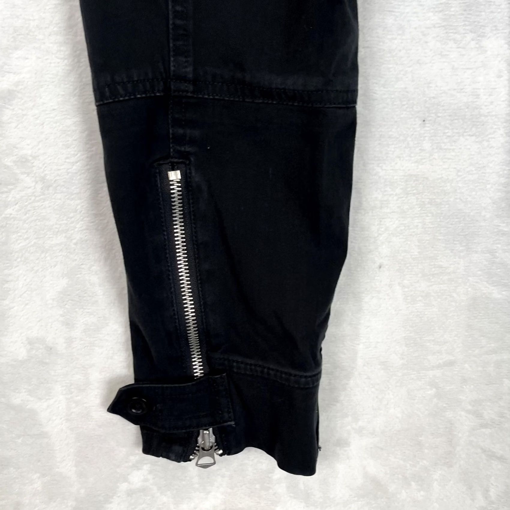 Polo Ralph Lauren Ralph Lauren Sport Cargo Pants Womens 6 Black Ankle Zip Utility Slim Pockets Zipper Twill Cap Size 28" / US 6 / IT 42 - 2 Thumbnail