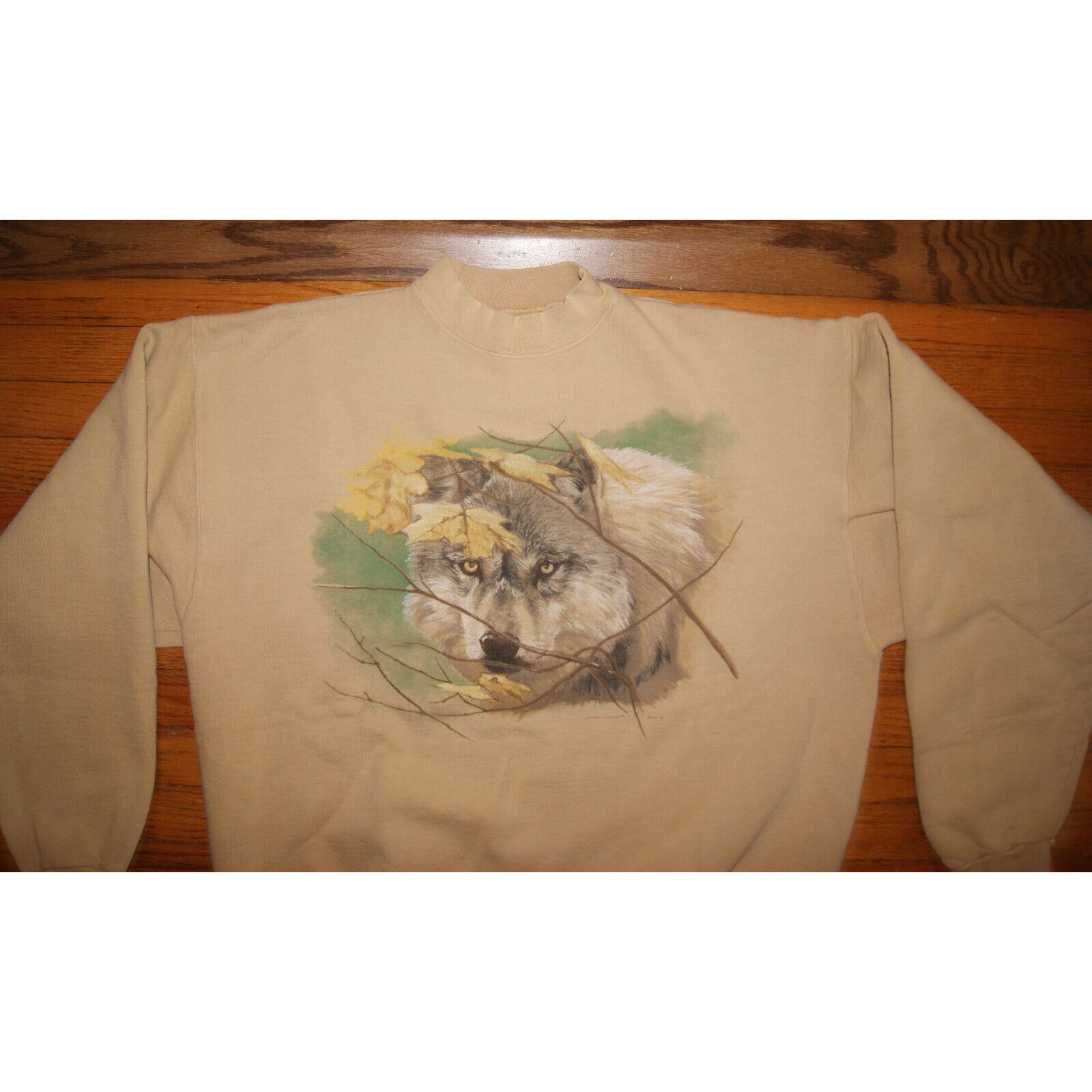 Other VTG 90s Wolf Crewneck Sweatshirt L Nature National Wildlife Size US L / EU 52-54 / 3 - 1 Thumbnail