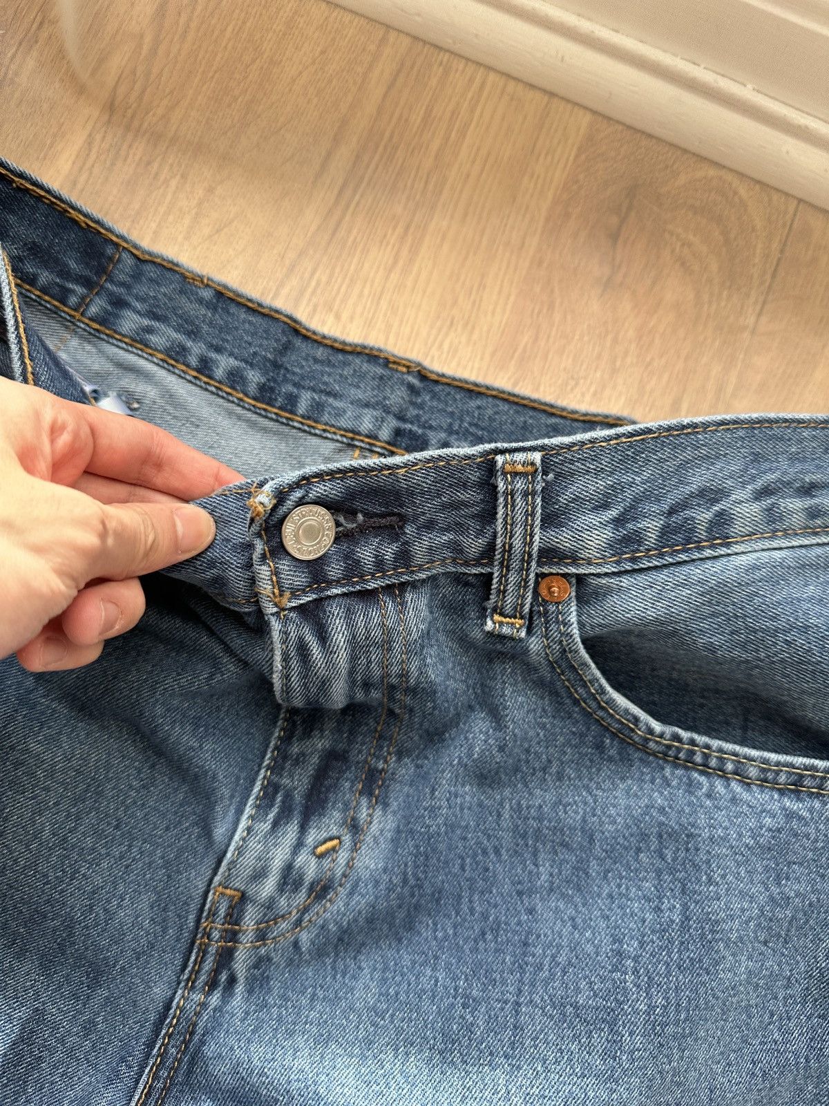 Levi's × Levi's Vintage Clothing × Vintage Levi’s 512 Bootcut Flare Blue Jeans Released Hem Denim 32x30 Size US 32 / EU 48 - 5 Thumbnail