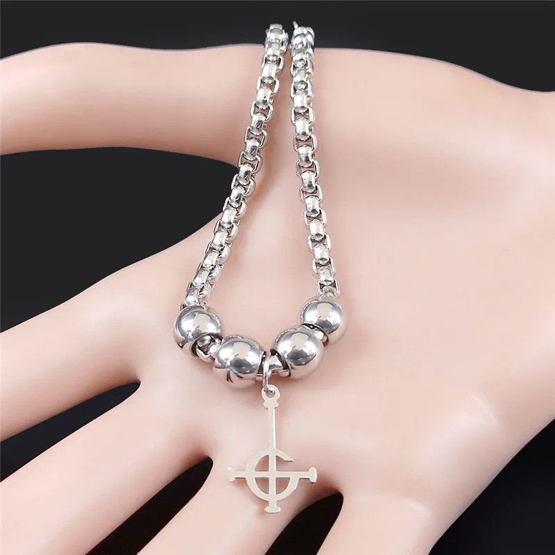 Jewelry Ghost Stainless Steel Bracelet Size ONE SIZE - 2 Thumbnail