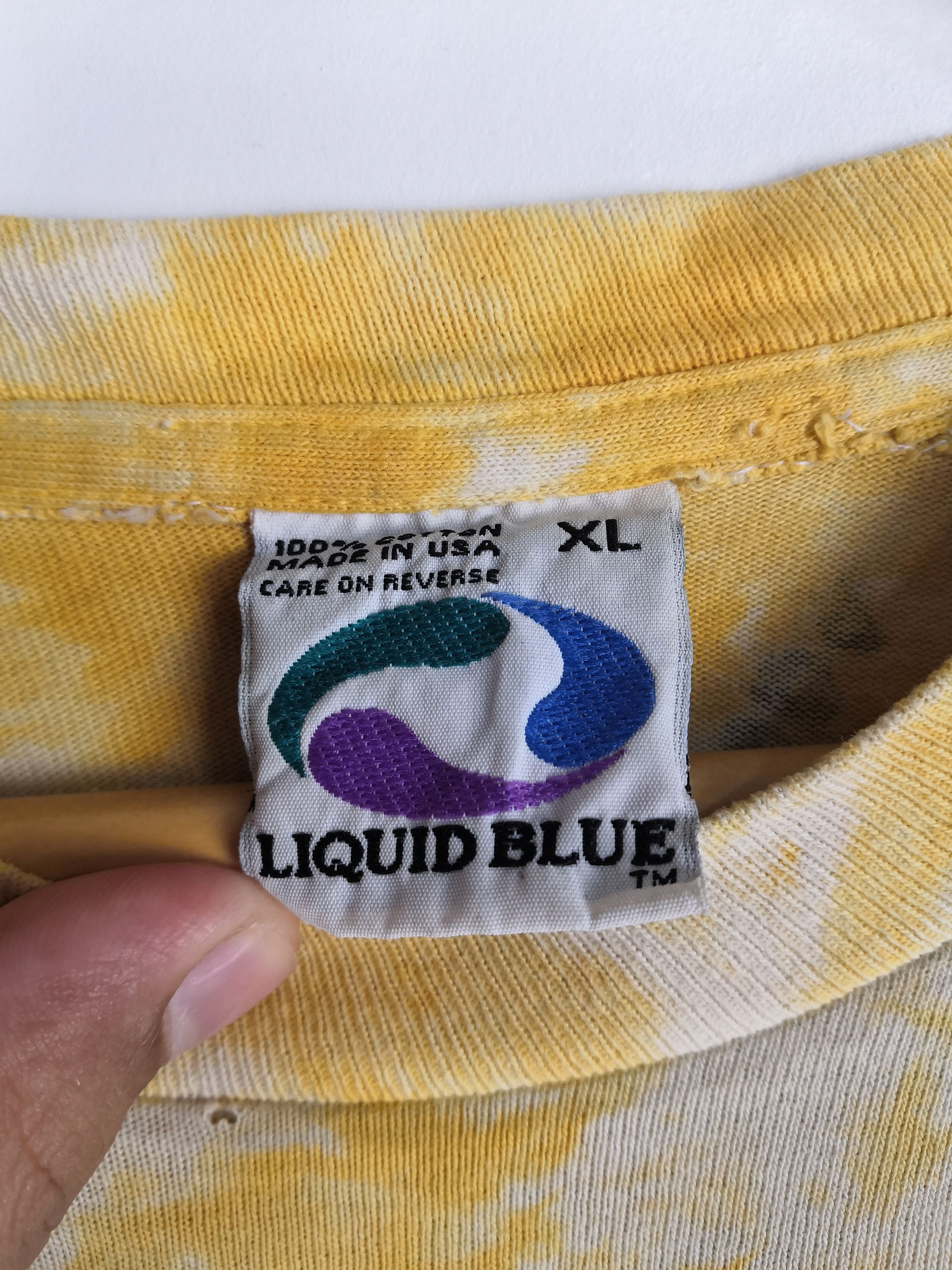 Band Tees Vintage 1994 Bob Marley T-Shirt Rasta Liquid Blue Distressed Size US XL / EU 56 / 4 - 6 Thumbnail