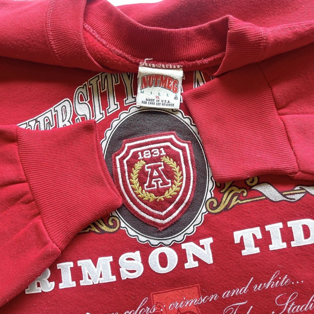Nutmeg × Vintage Vintage 90s Alabama Crimson Tide NCAA sweatshirt/ XL Size US XL / EU 56 / 4 - 8 Thumbnail