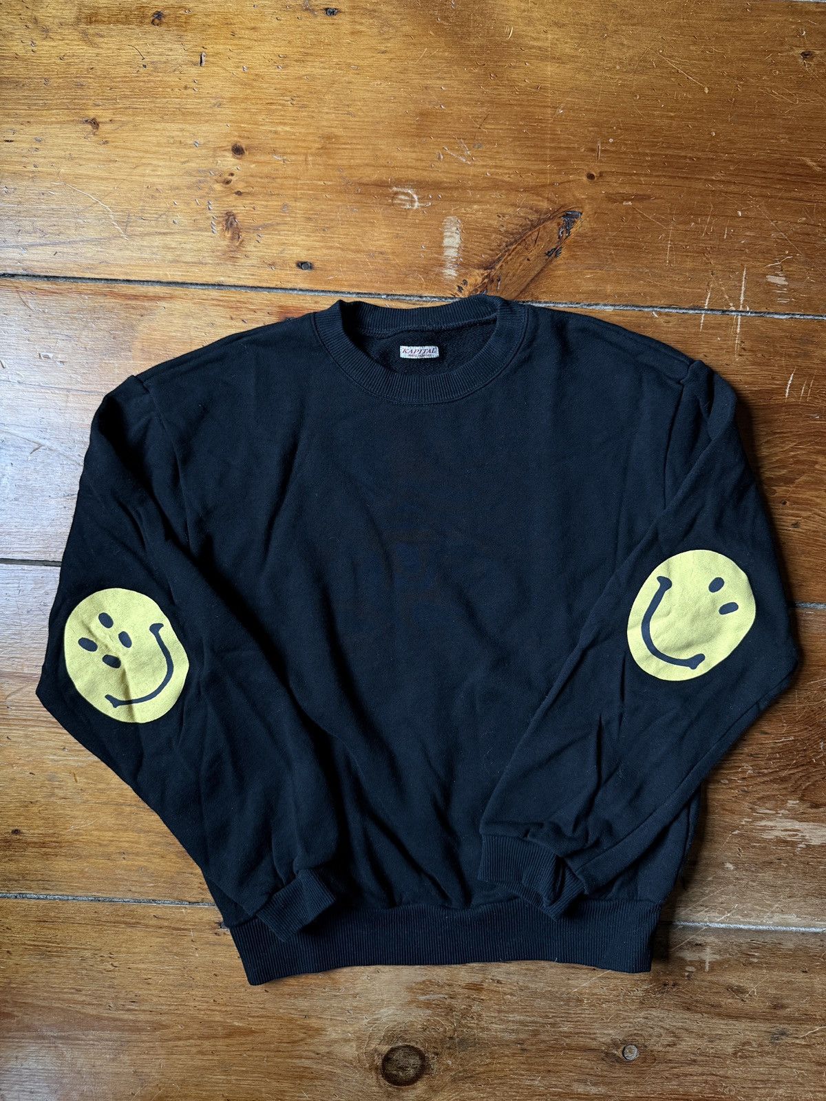 KAPITAL Smile long sleeve shirt smily white orange brand new