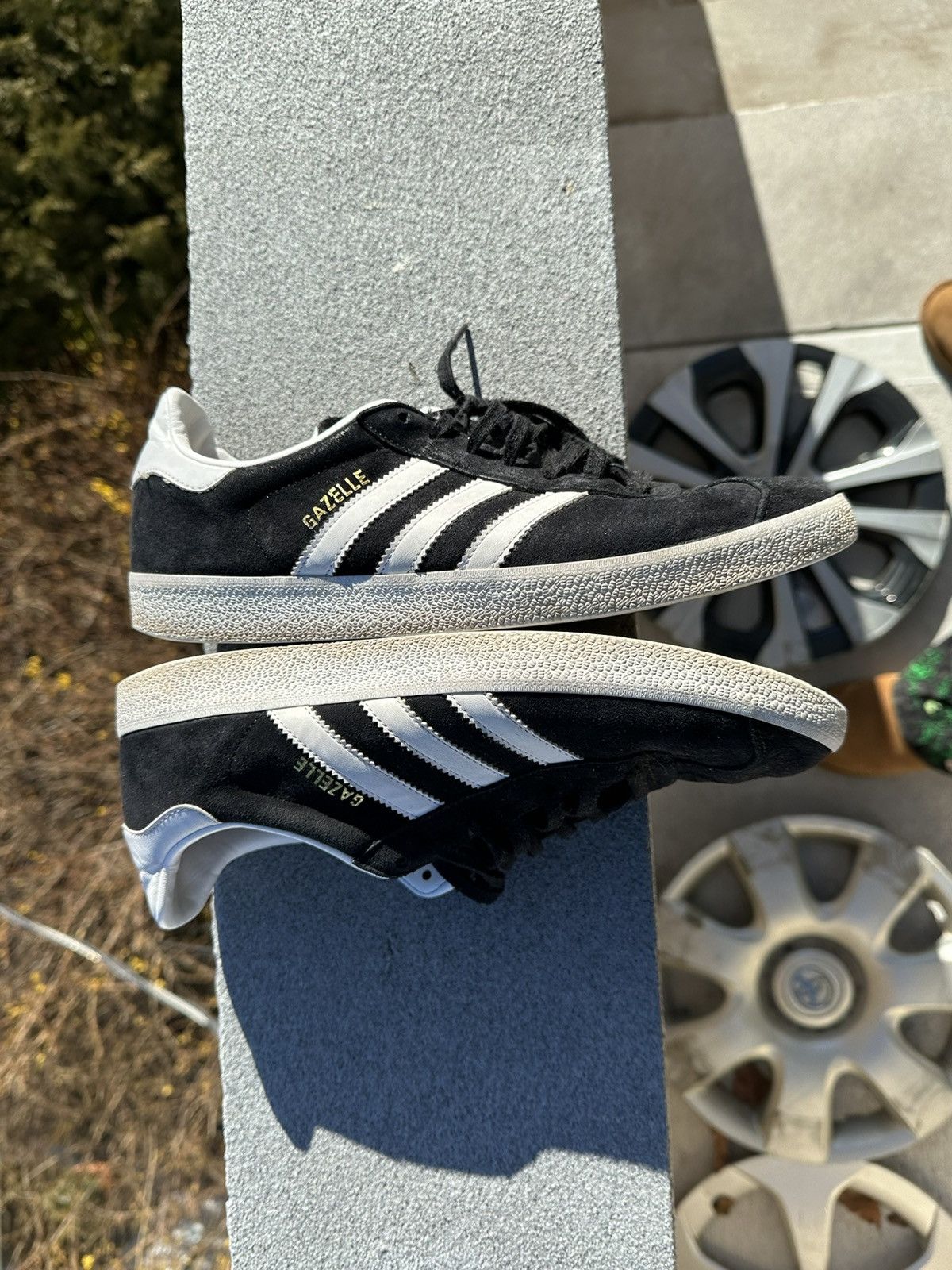 Adidas Adidas Black & White Gazelles Size US 10 / EU 43 - 5 Thumbnail