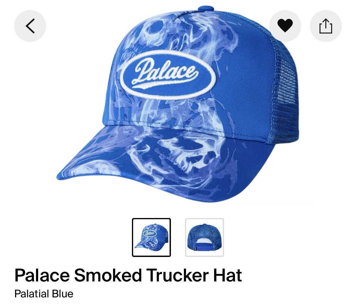 Palace Palace Smoked Trucker "Palatial Blue" Size ONE SIZE - 1 Thumbnail