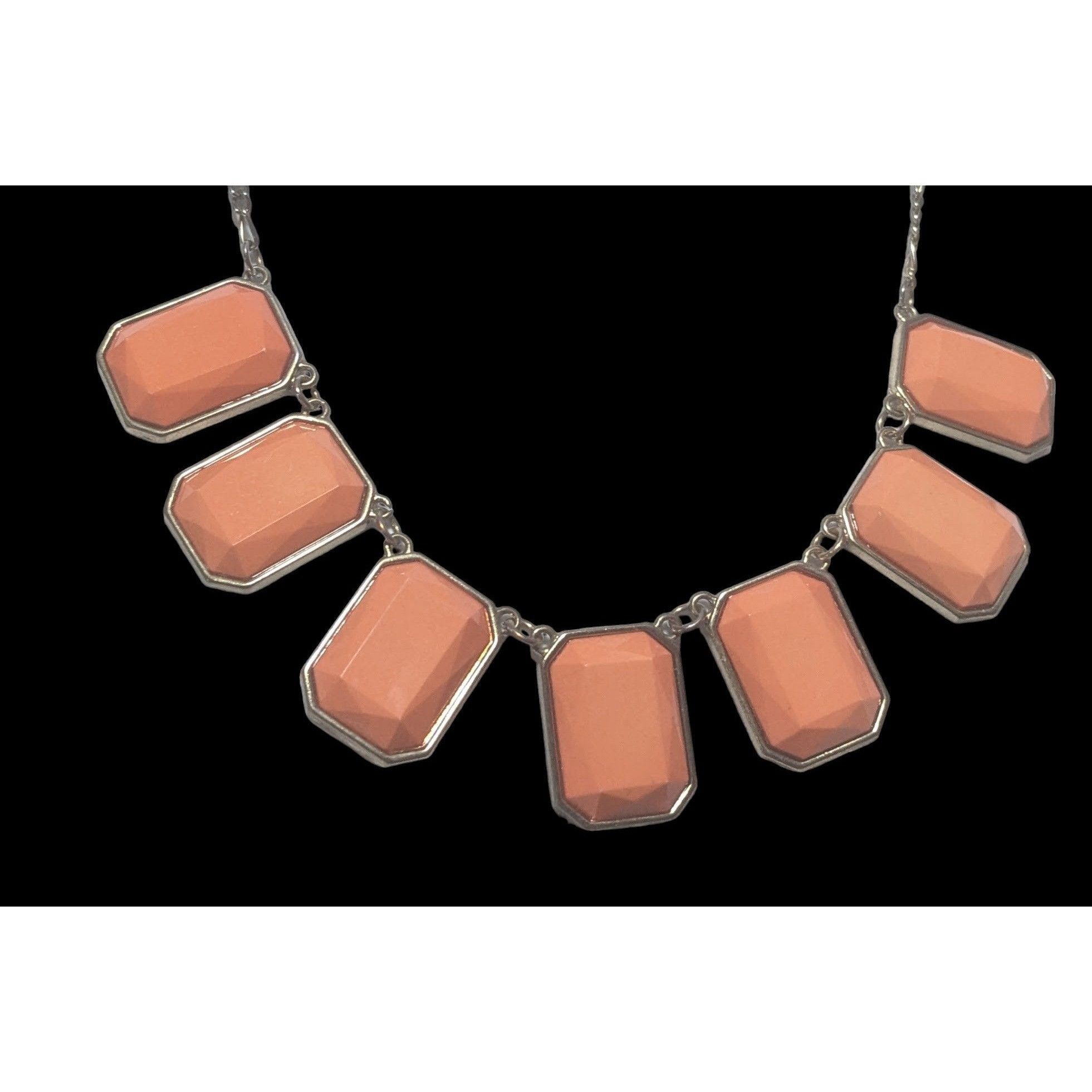 Other Vintage Style Orange Gemstone Statement Necklace Size ONE SIZE - 4 Thumbnail