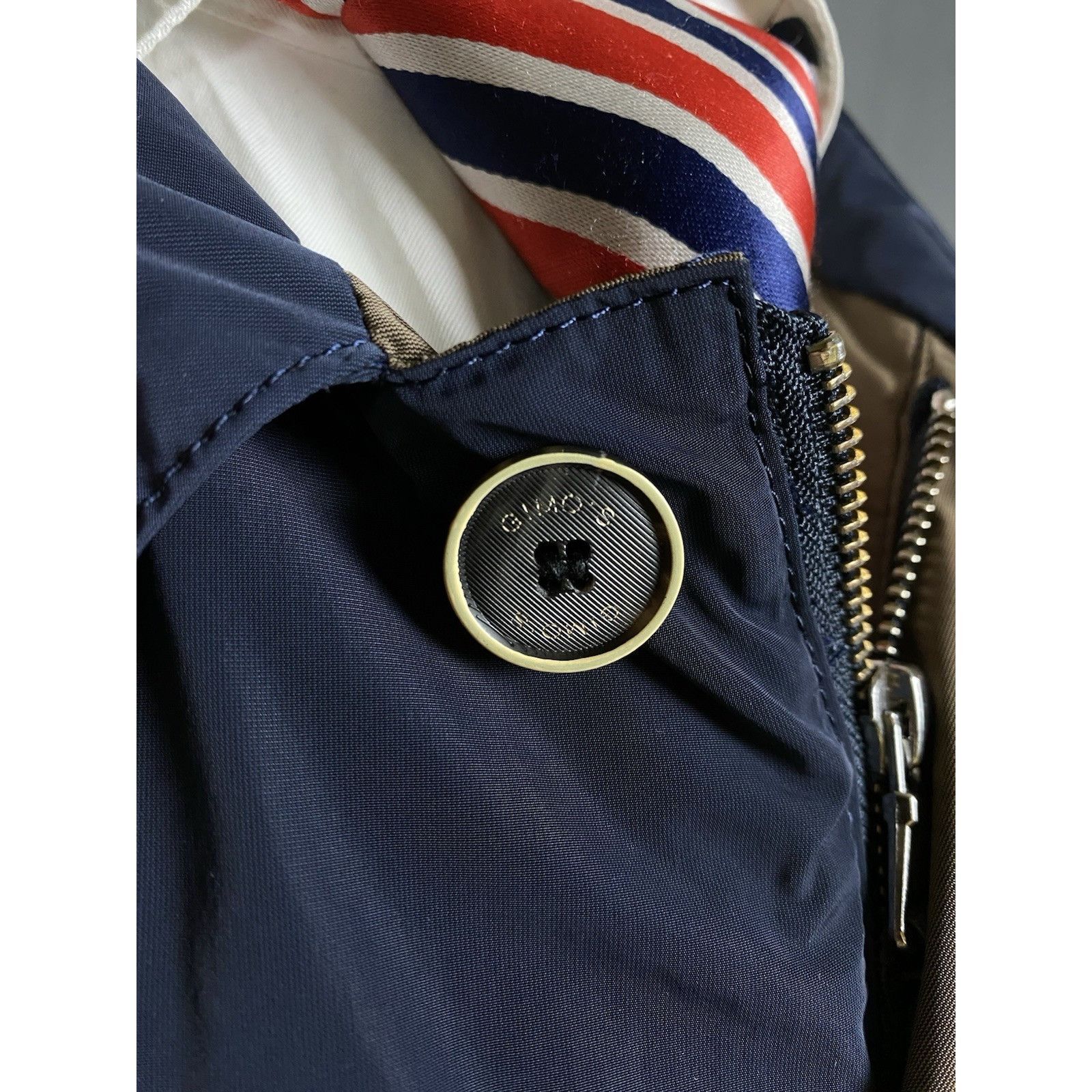 Gimo's Gimo's Men's Blue Lightweight utility Sportcoat Nylon Jacket Size US M / EU 48-50 / 2 - 8 Thumbnail