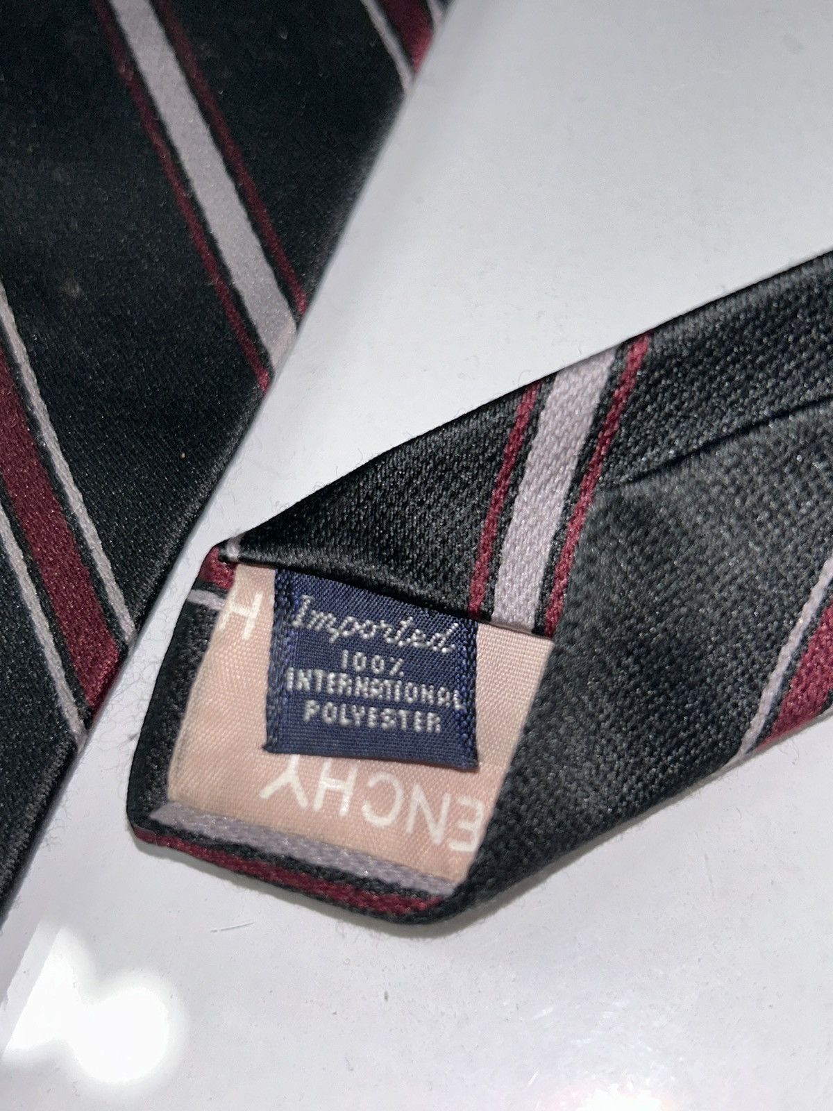Givenchy Givenchy Gentleman Paris Black/Red/White Neck Tie Size ONE SIZE - 8 Thumbnail