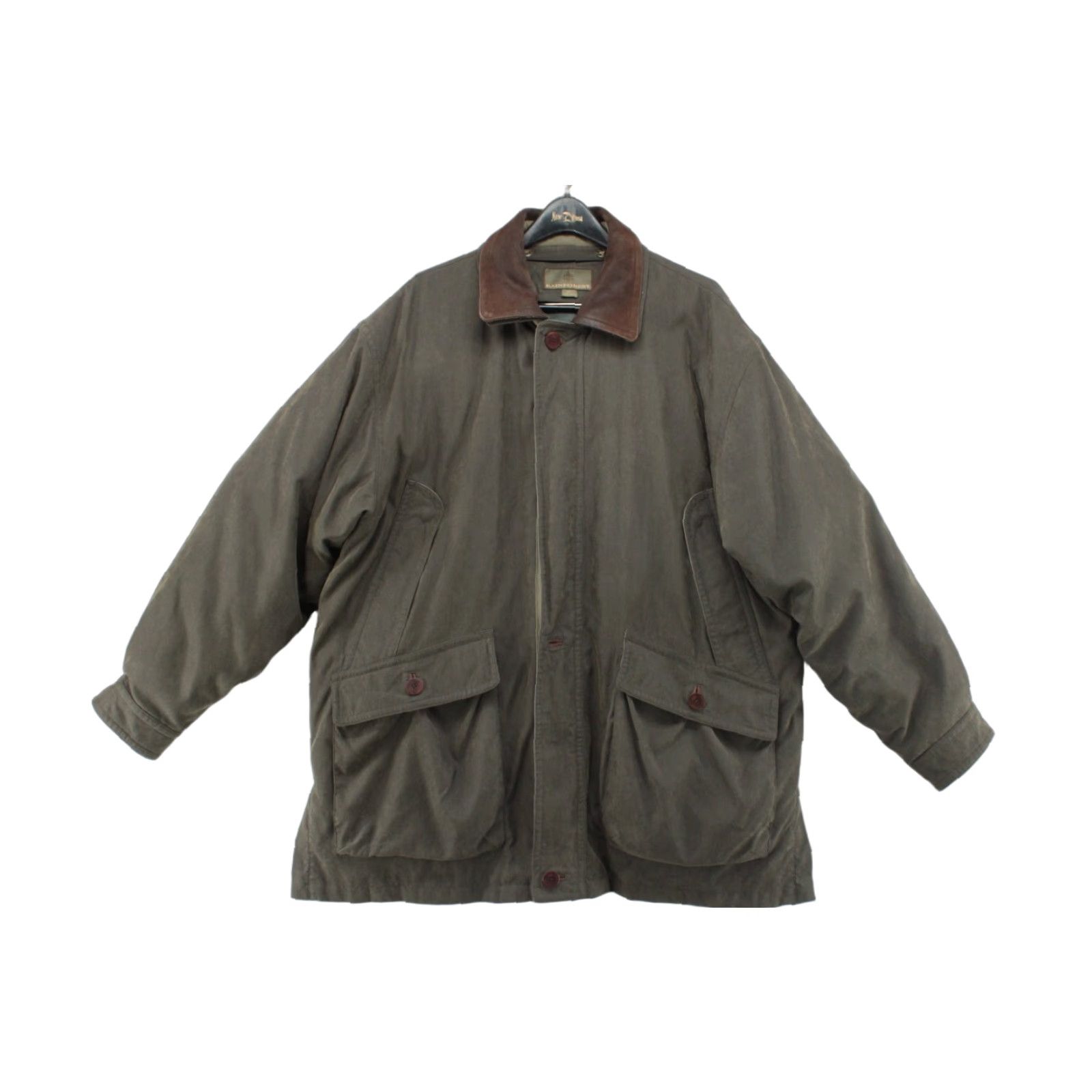 Vintage Rainforest Rainforest Winter Jacket Men XL Removable Liner Down Filled Insulated Parka Olive Green Tan Zip Windproof Size US XL / EU 56 / 4 - 1 Thumbnail