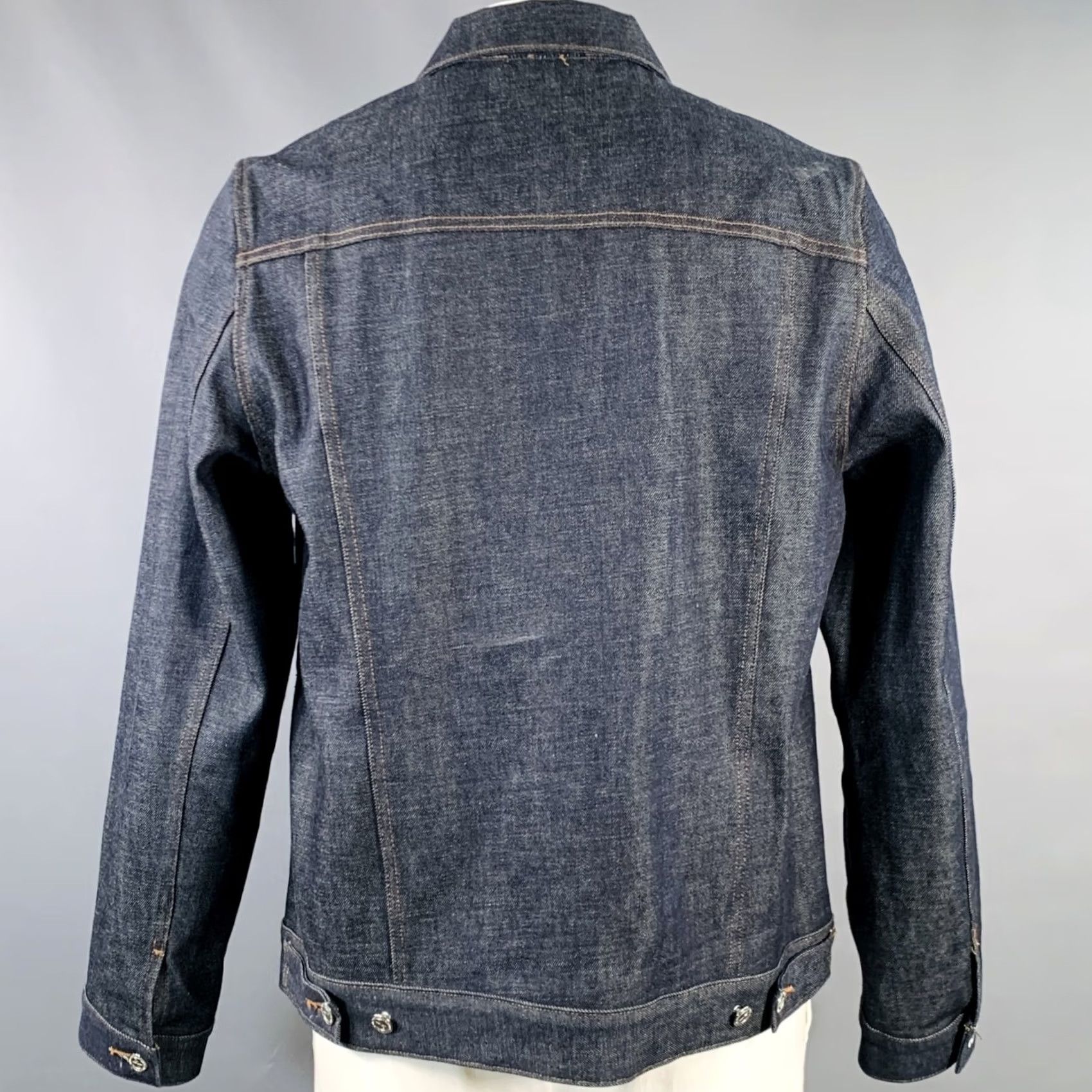 A.P.C. A.P.C. Jacket XL Blue Cotton Denim Button Up Mens Size US XL / EU 56 / 4 - 3 Thumbnail