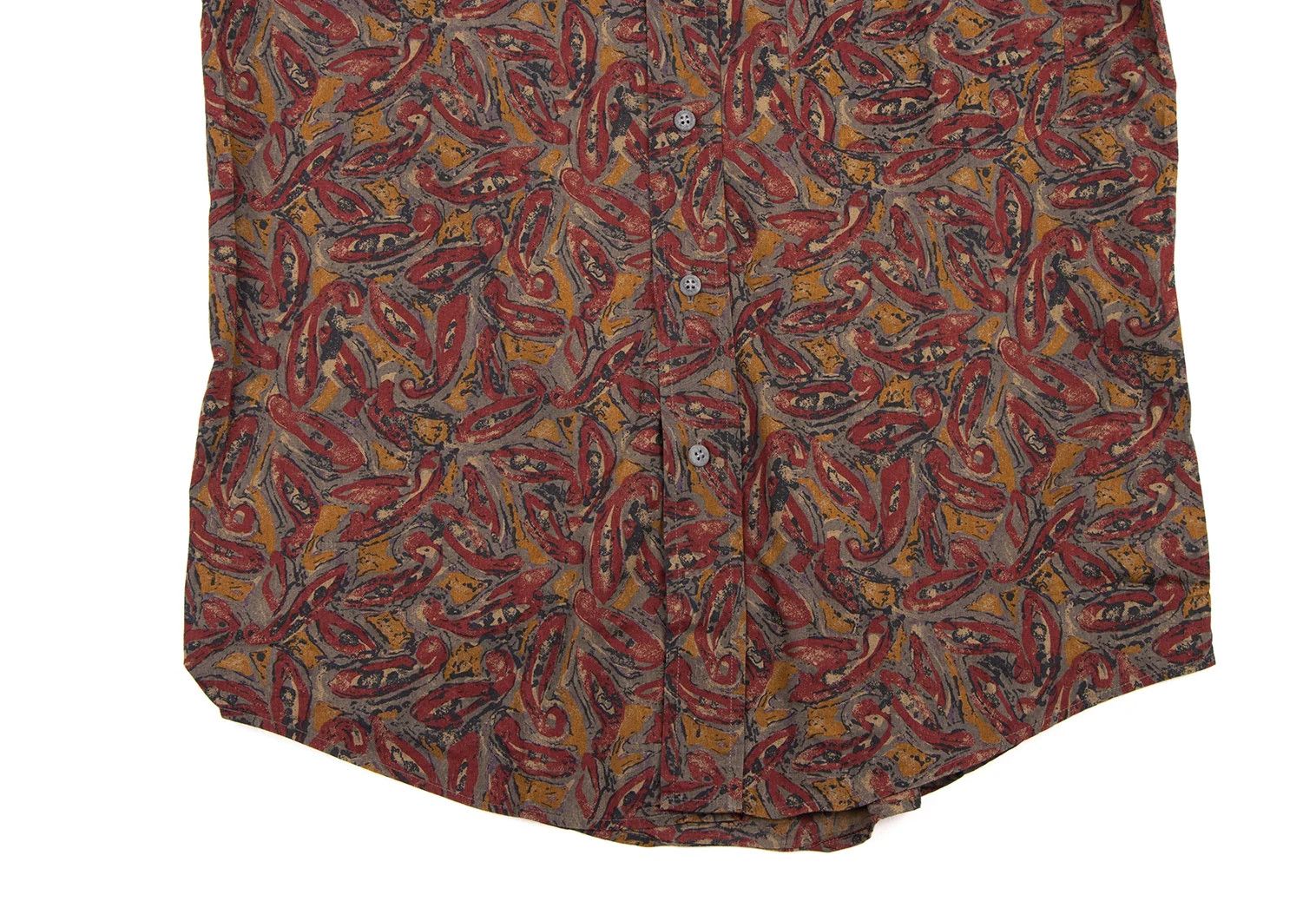 Dries Van Noten Cotton Graphic Print Shirt in Red, Gray, and Brown Size US M / EU 48-50 / 2 - 8 Thumbnail