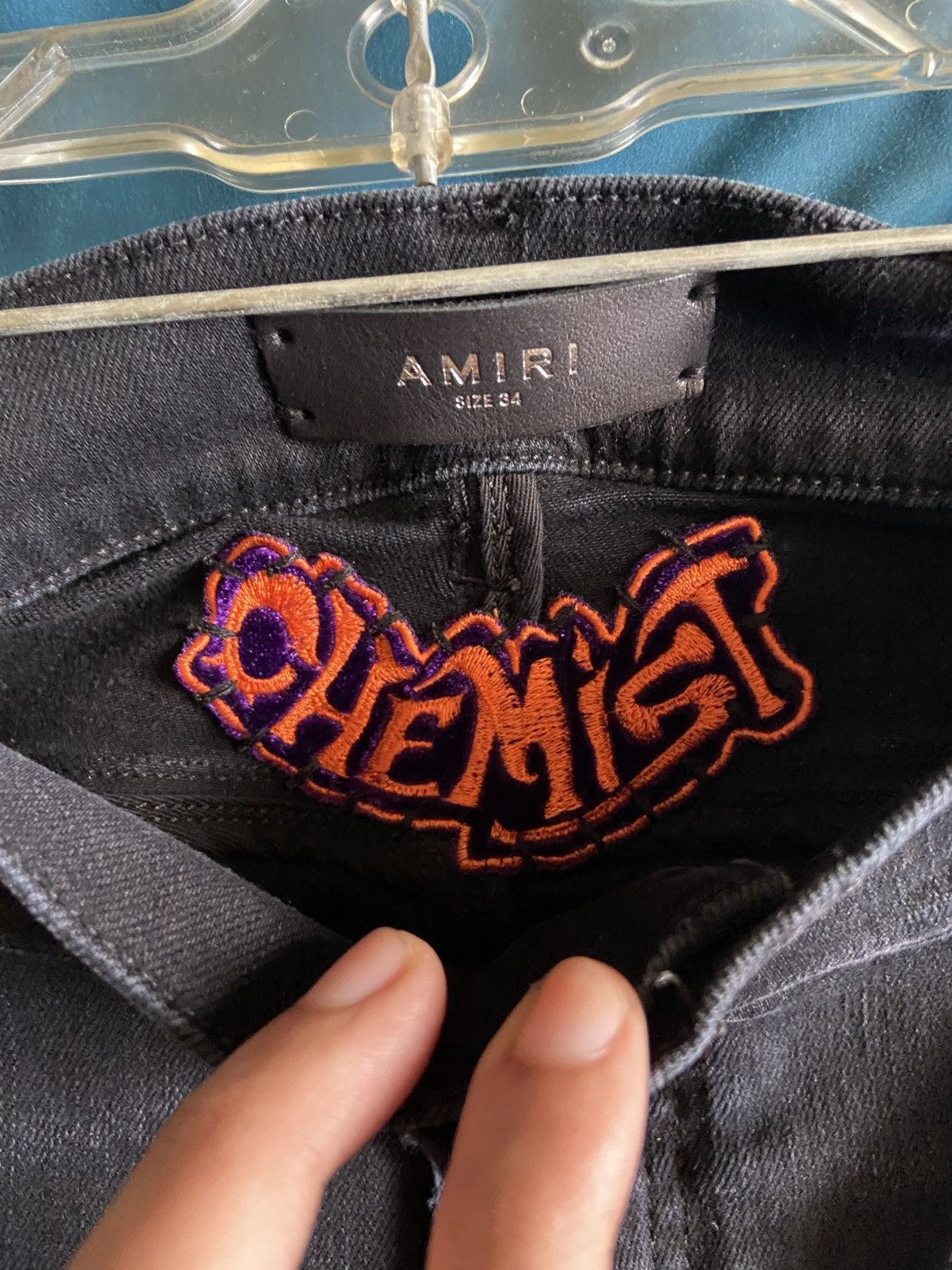 Amiri Amiri x Chemist Orange Star Jeans Mens size 34 Size US 34 / EU 50 - 9 Thumbnail
