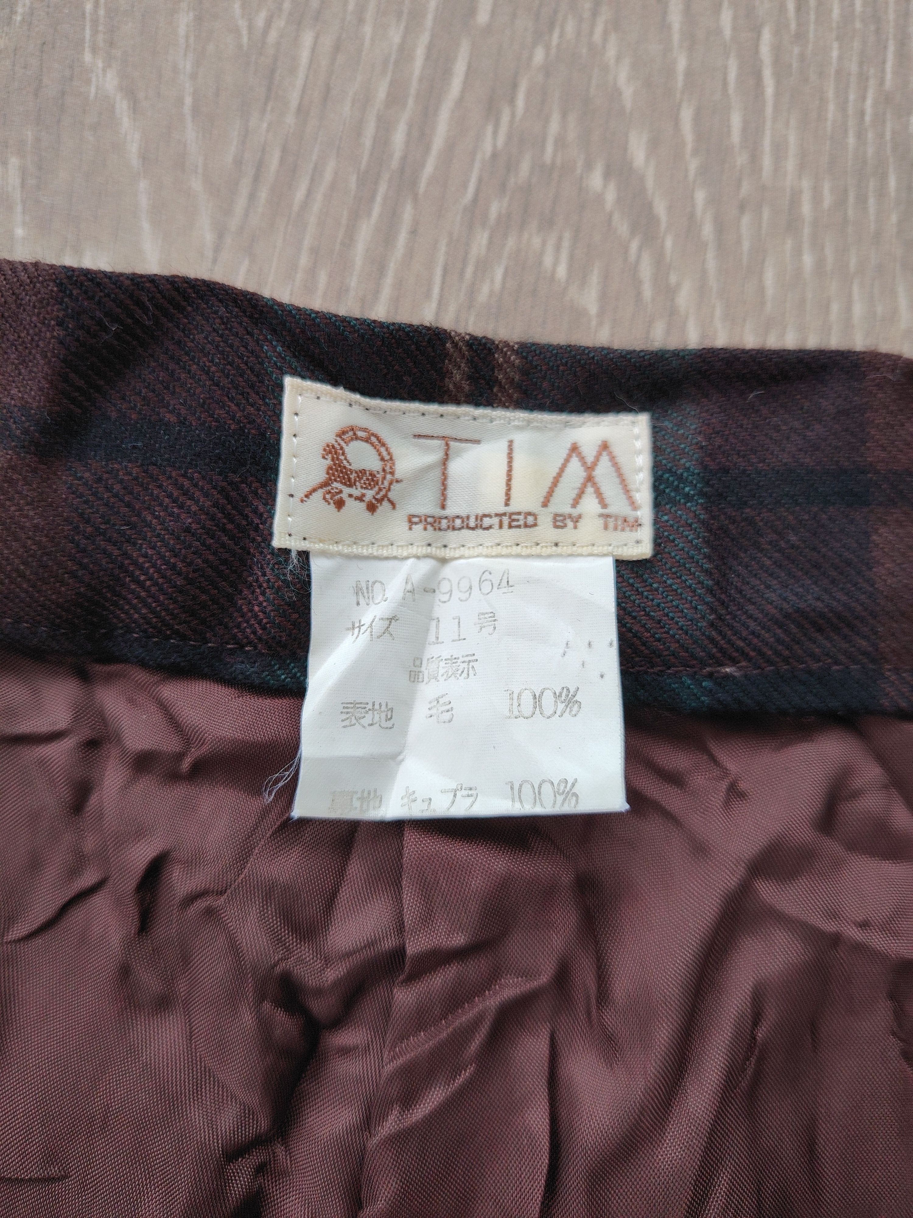 Japanese Brand × Vintage TIM Japan Checkered Plaid Vintage Pants Size 27" / US 4 / IT 40 - 5 Thumbnail