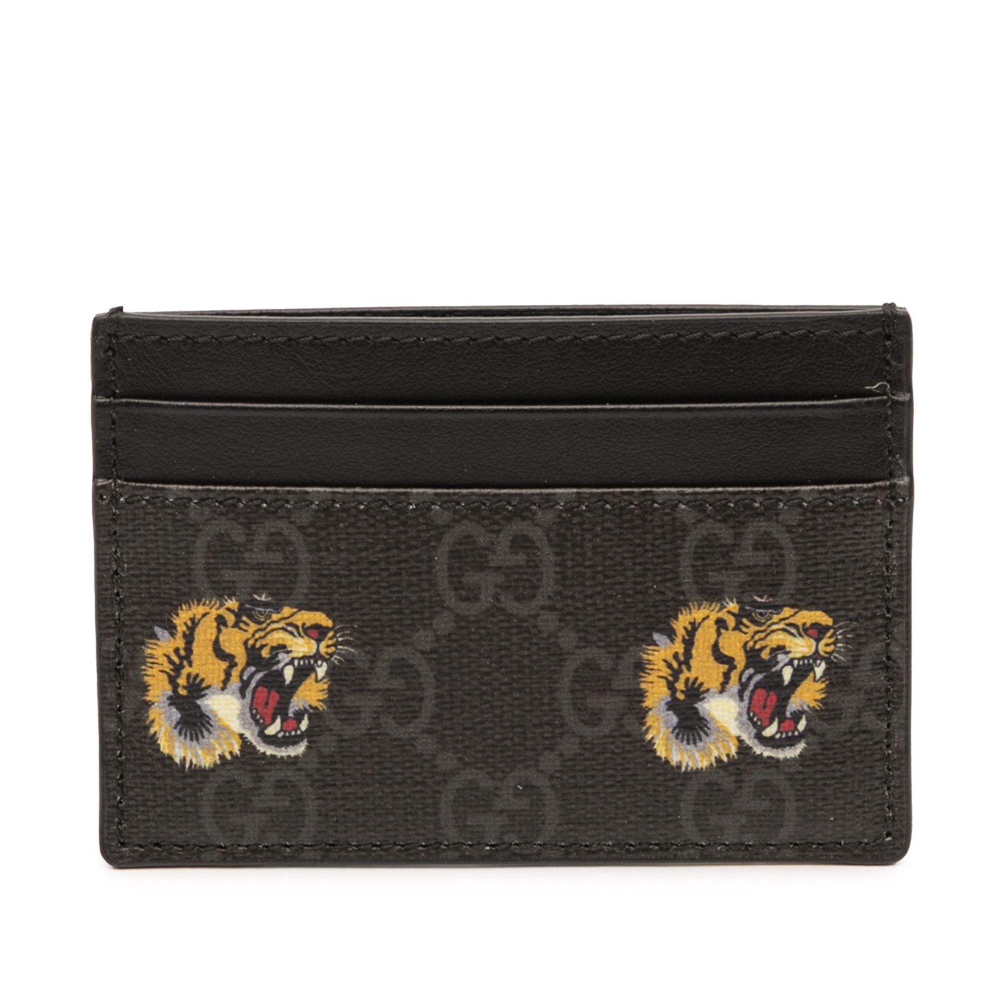 Gucci GG Supreme Tiger Card Holder