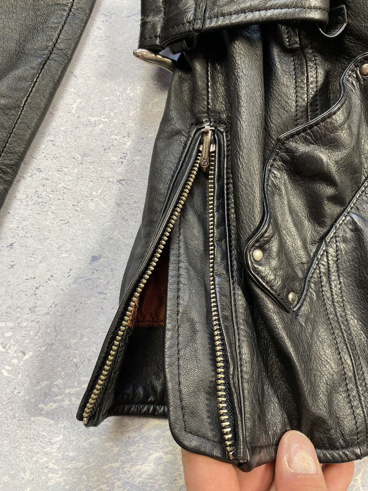 Harley Davidson × Vintage Vintage Harley Davidson Leather Jacket Size XS Size XS / US 0-2 / IT 36-38 - 14 Thumbnail