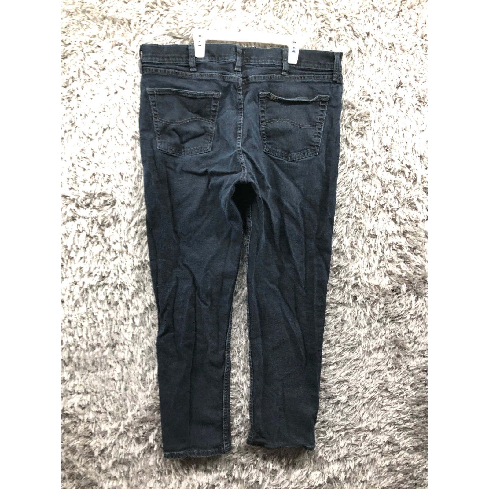 Lee Lee Jeans 38x32 Mens Mid Rise Straight Leg Dark Wash Blue Denim Jeans Size US 38 / EU 54 - 5 Thumbnail