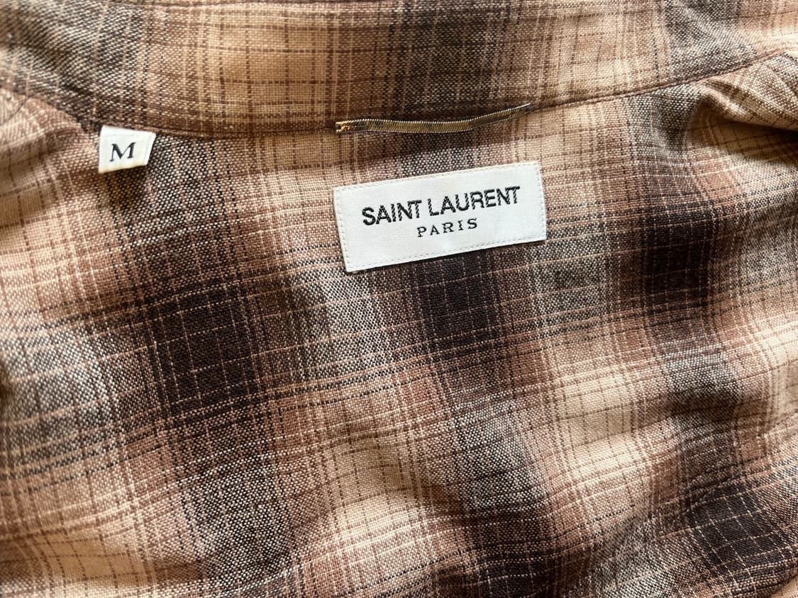 Saint Laurent Paris Saint Laurent 15FW Flannel Western Shirt Size US M / EU 48-50 / 2 - 7 Thumbnail