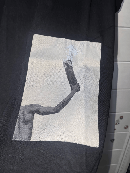 Rick Owens Rick Owens Black Patchwork Short Sleeve T-Shirt Size US L / EU 52-54 / 3 - 6 Thumbnail