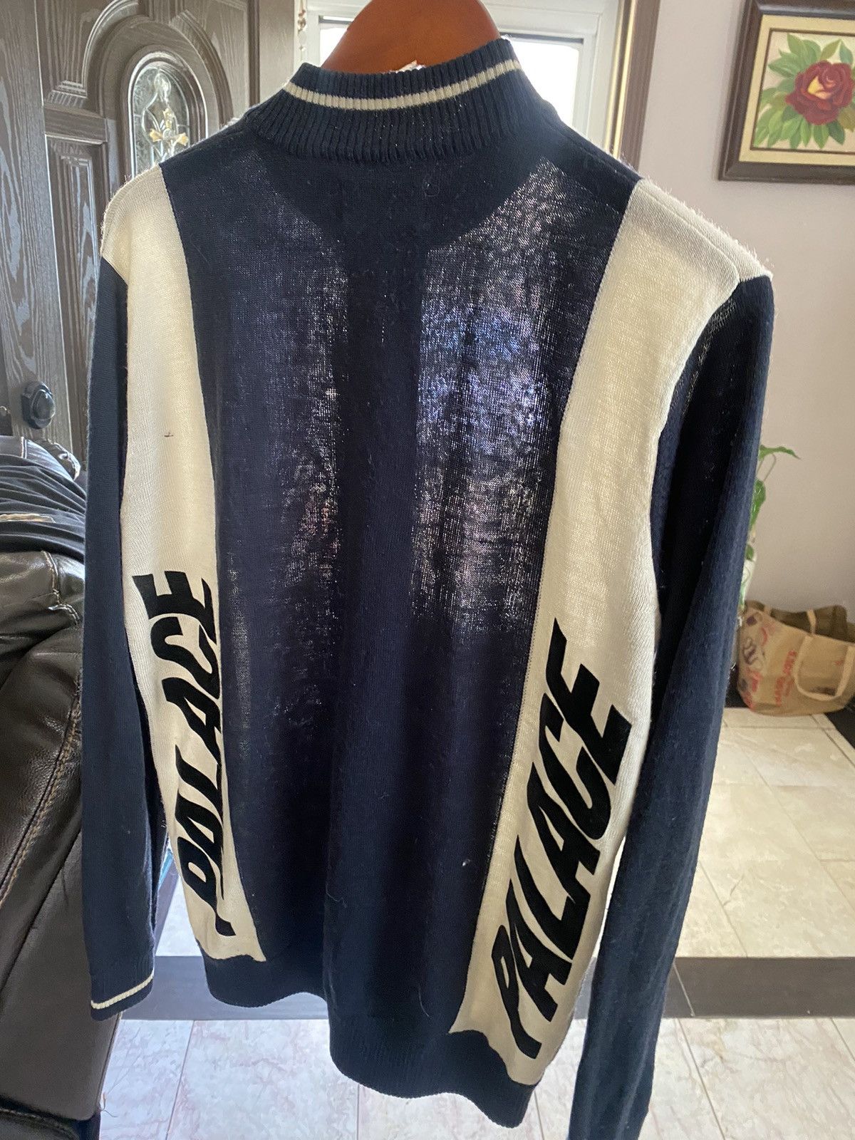 Palace Palace Front Zip Knit Navy and white Medium Size US M / EU 48-50 / 2 - 2 Thumbnail
