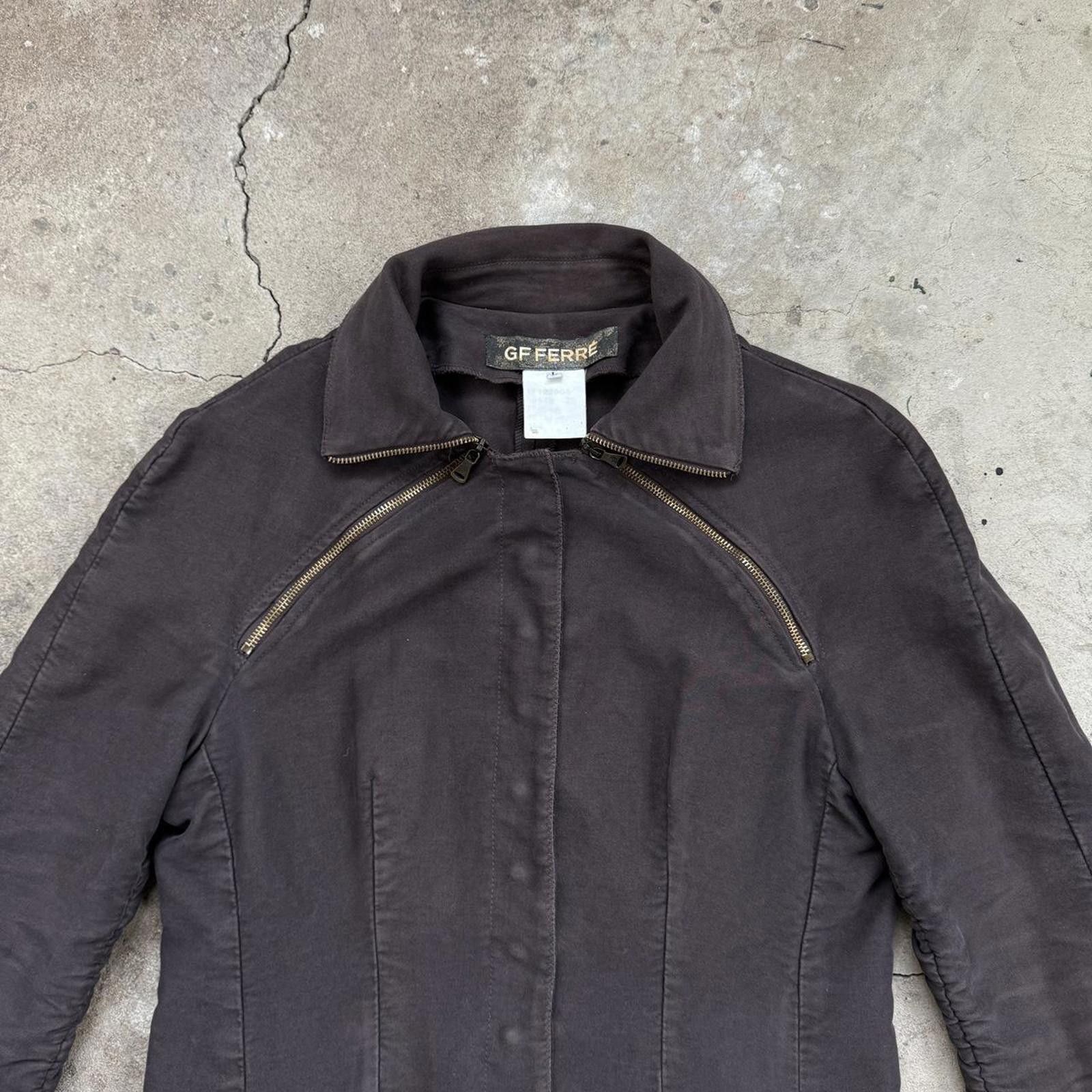 Gianfranco Ferre Gianfranco Ferre Women's Brown Coat Size L / US 10 / IT 46 - 3 Thumbnail