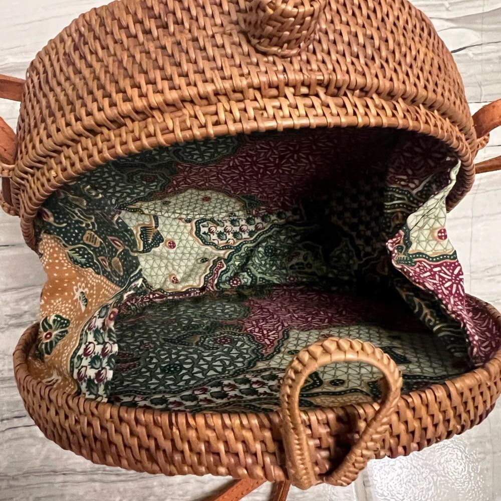 Designer ROUND RATTAN BAG (MEDIUM) Size ONE SIZE - 4 Thumbnail