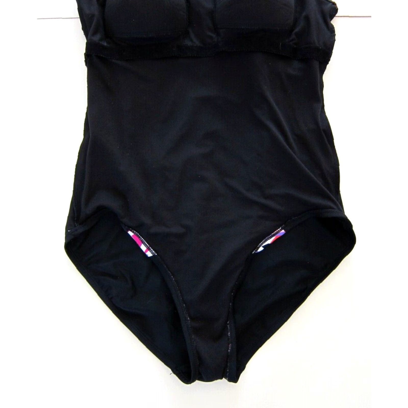 Catalina Catalina One Piece Racerback Built In Bra Women Swimsuit L Black 12-14 Floral Pattern Elegant Colorful 90s? Size ONE SIZE - 6 Thumbnail