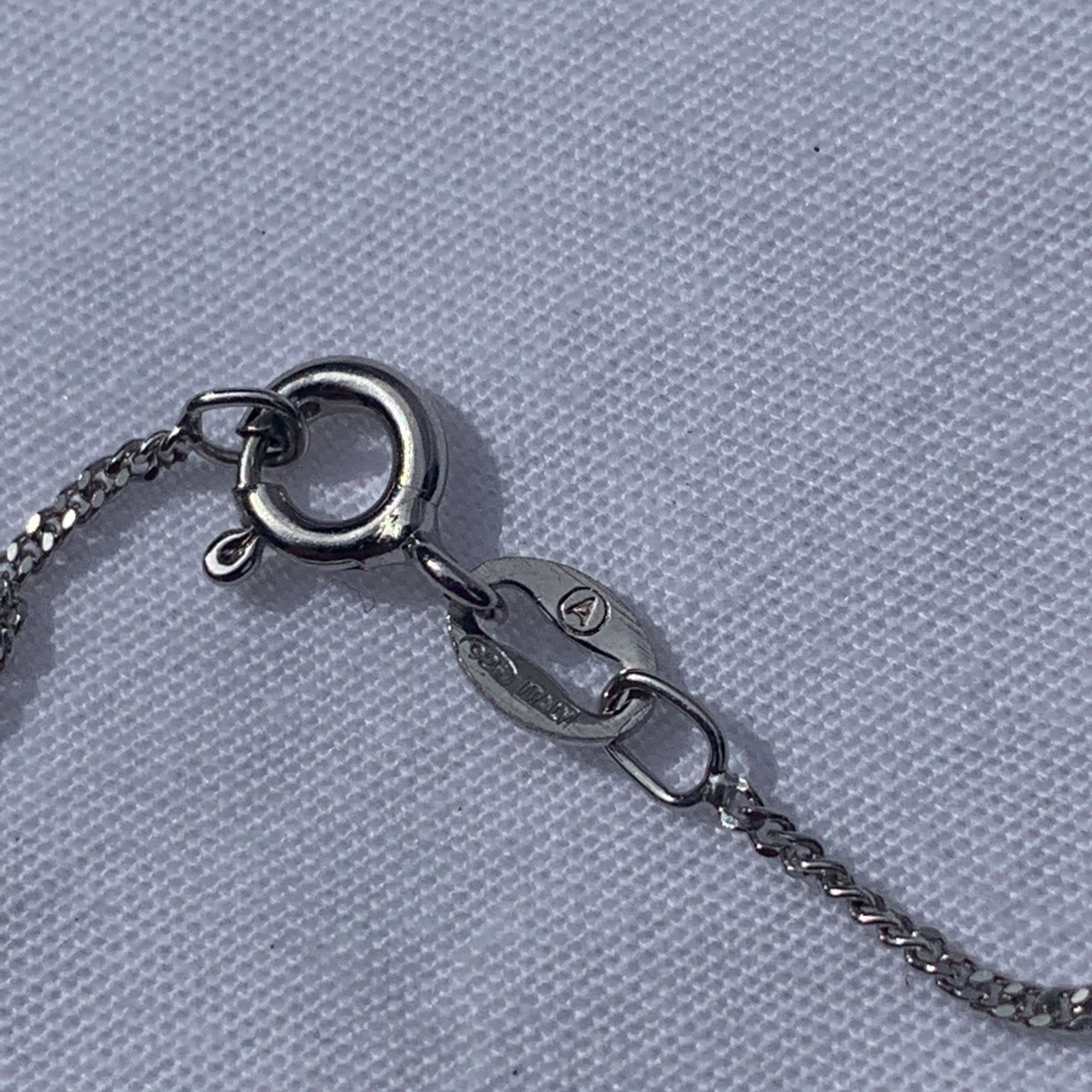 Designer Sterling Silver Women's Necklace With Yellow CZ Pendant, 18" Size ONE SIZE - 14 Thumbnail