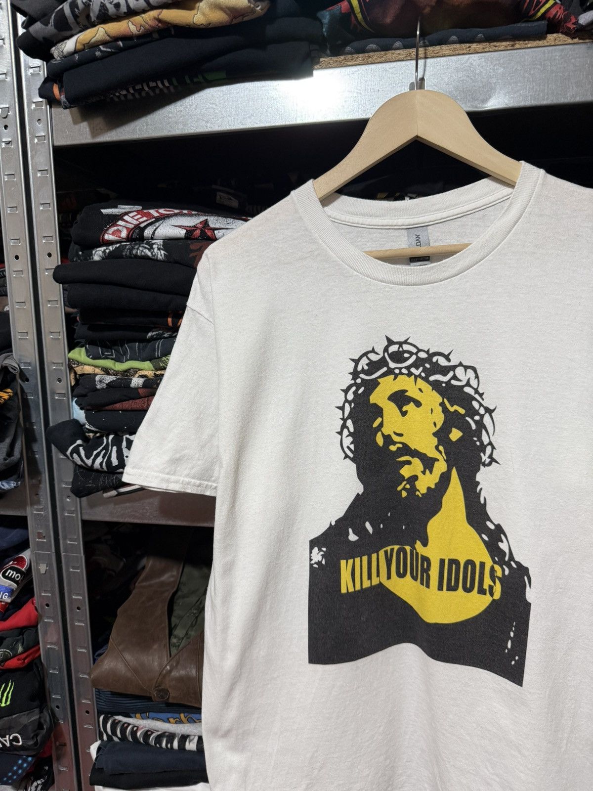 Band Tees Rare Vintage Kill Your Idols Jesus T-shirt Y2K Hype Size US L / EU 52-54 / 3 - 3 Thumbnail