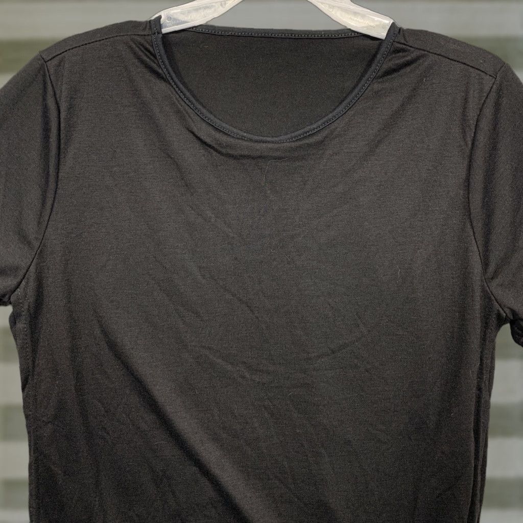 Vintage Maternity Nursing Tee Black XL Elastic Gathered Hem Side Slits Comfortable NWOT Shirt Women XL Black Easy Nursing Tee Size XL / US 12-14 / IT 48-50 - 1 Thumbnail