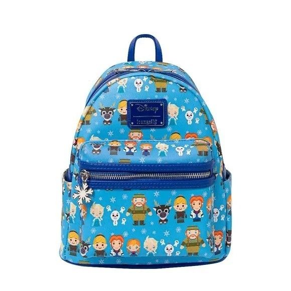 image of New Loungefly Disney Frozen Chibi Mini Backpack Exclusive!!! in Blue, Women's