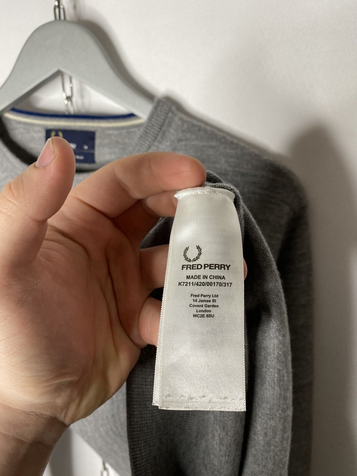 Fred Perry × Vintage Vintage Fred Perry 100% Merino Wool Sweater Jumper Pullover Size US M / EU 48-50 / 2 - 7 Thumbnail