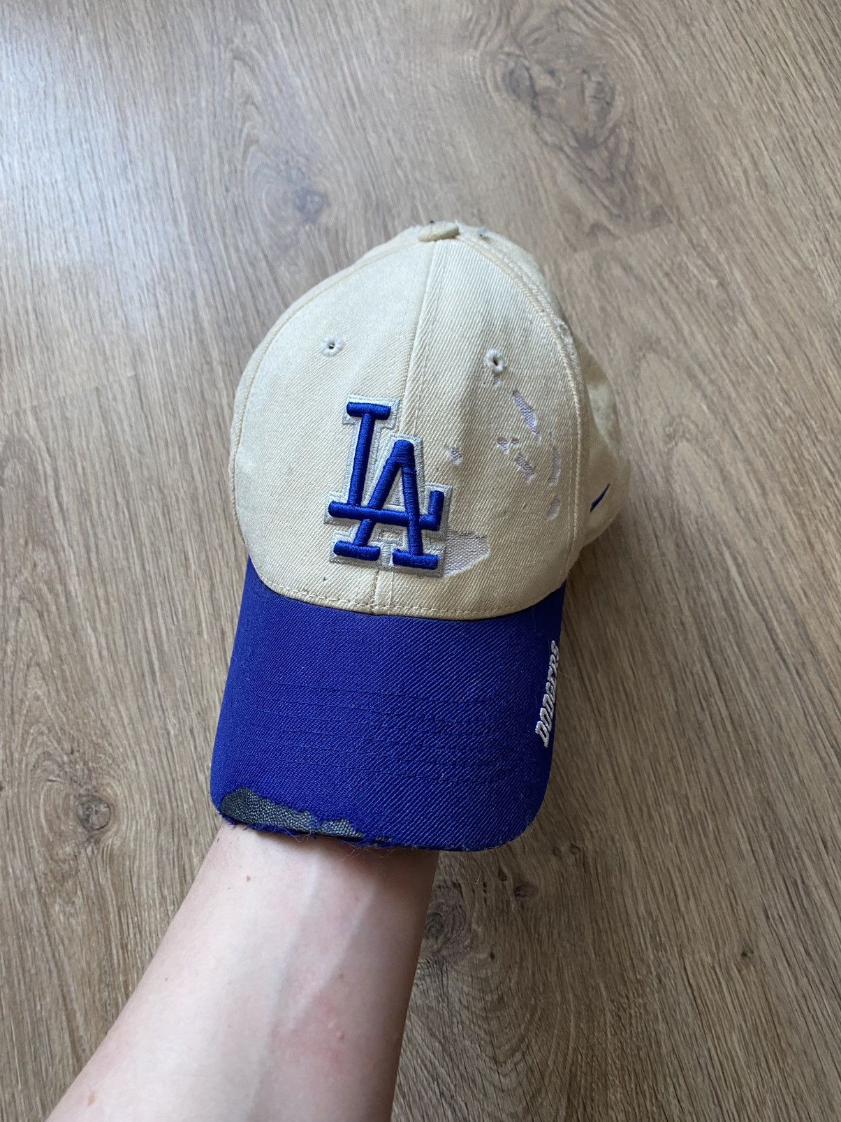 47 Brand × MLB × Vintage Vintage Nike LA dodgers Y2K distressed wool cap Nike team Size ONE SIZE - 1 Thumbnail