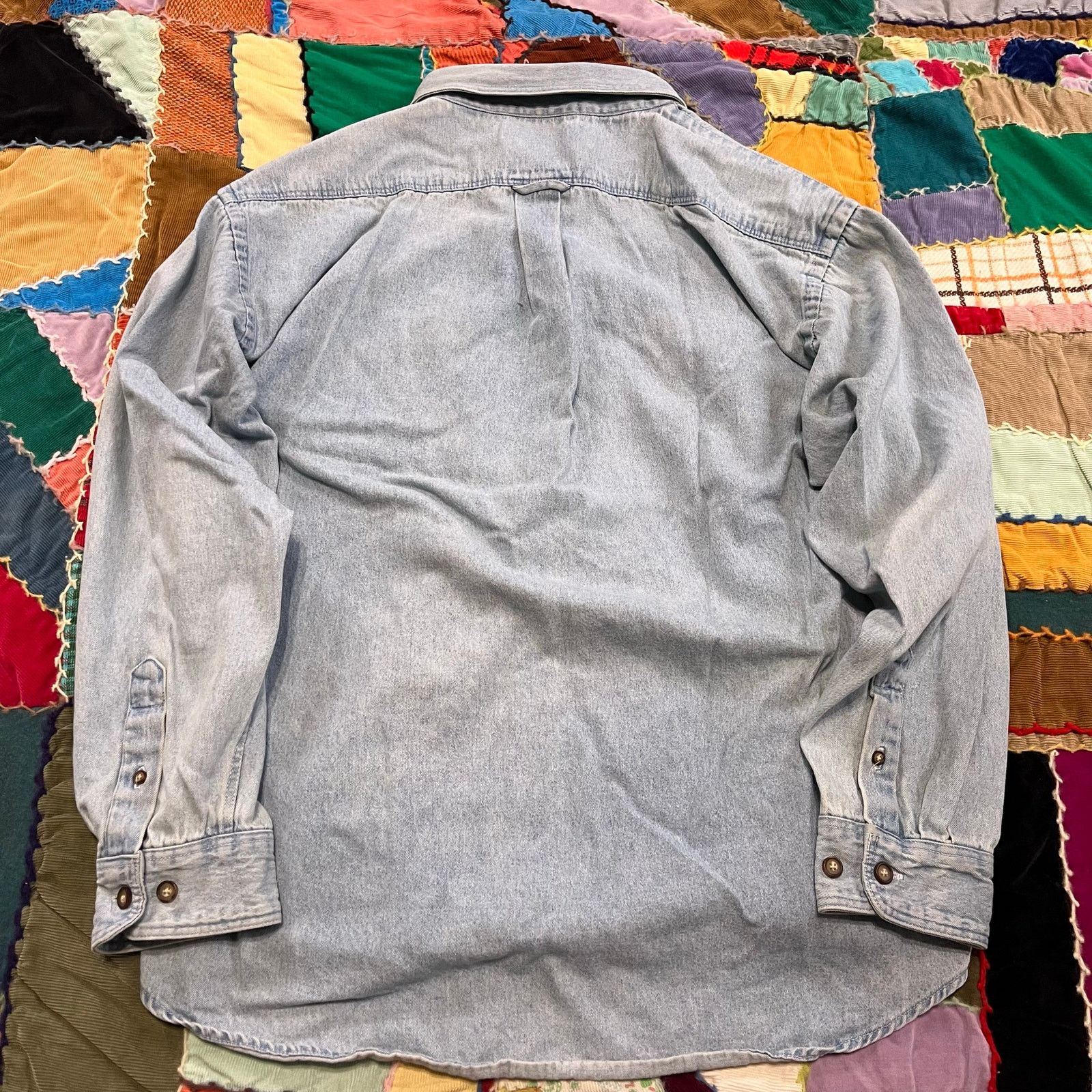 Consensus Sportswear Consensus Faded Out Light Denim Button Up Long Sleeve Large Size US L / EU 52-54 / 3 - 2 Thumbnail