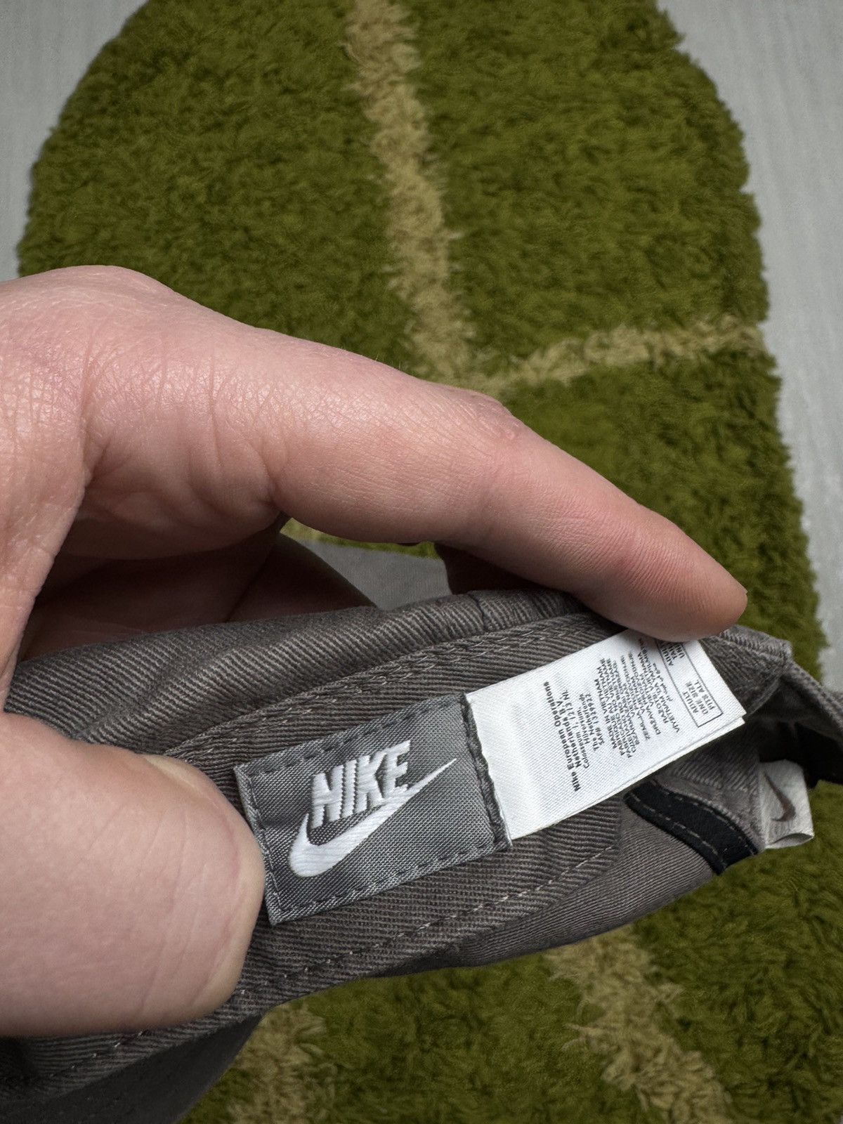 Nike × Vintage VERY RARE NIKE CAP BIG LOGO SWOOSH DRILL Y2K 90s HYPE RETRO Size ONE SIZE - 4 Thumbnail