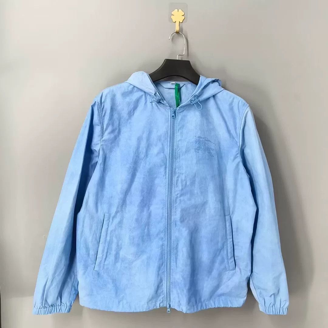 Burberry Patterned Loose Hooded Jacket