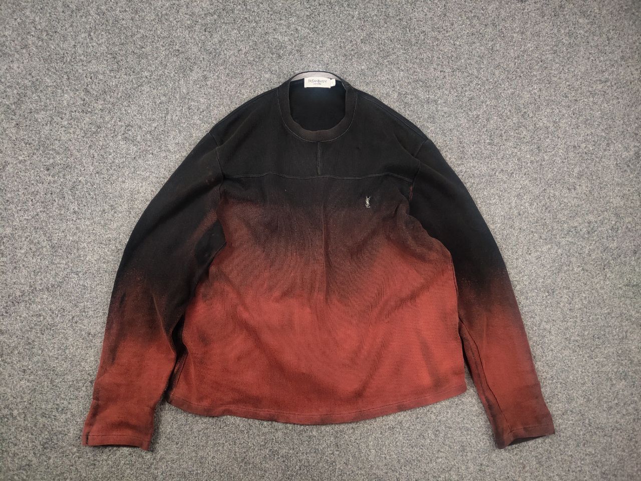 Yves Saint Laurent Rare Yves Saint Laurent Vintage 90's tie-dye long sleeve Size US L / EU 52-54 / 3 - 10 Thumbnail