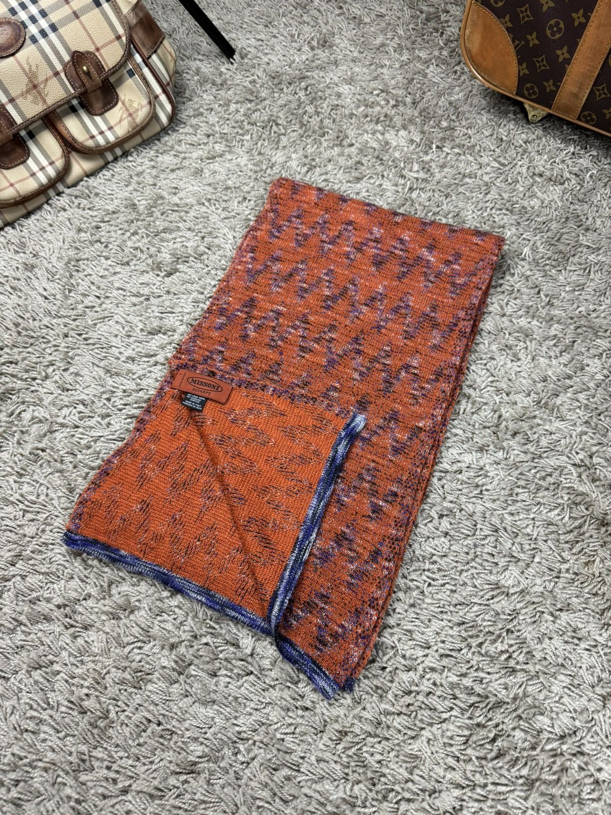 Vintage rare wool scarf Missoni y2k original luxury item