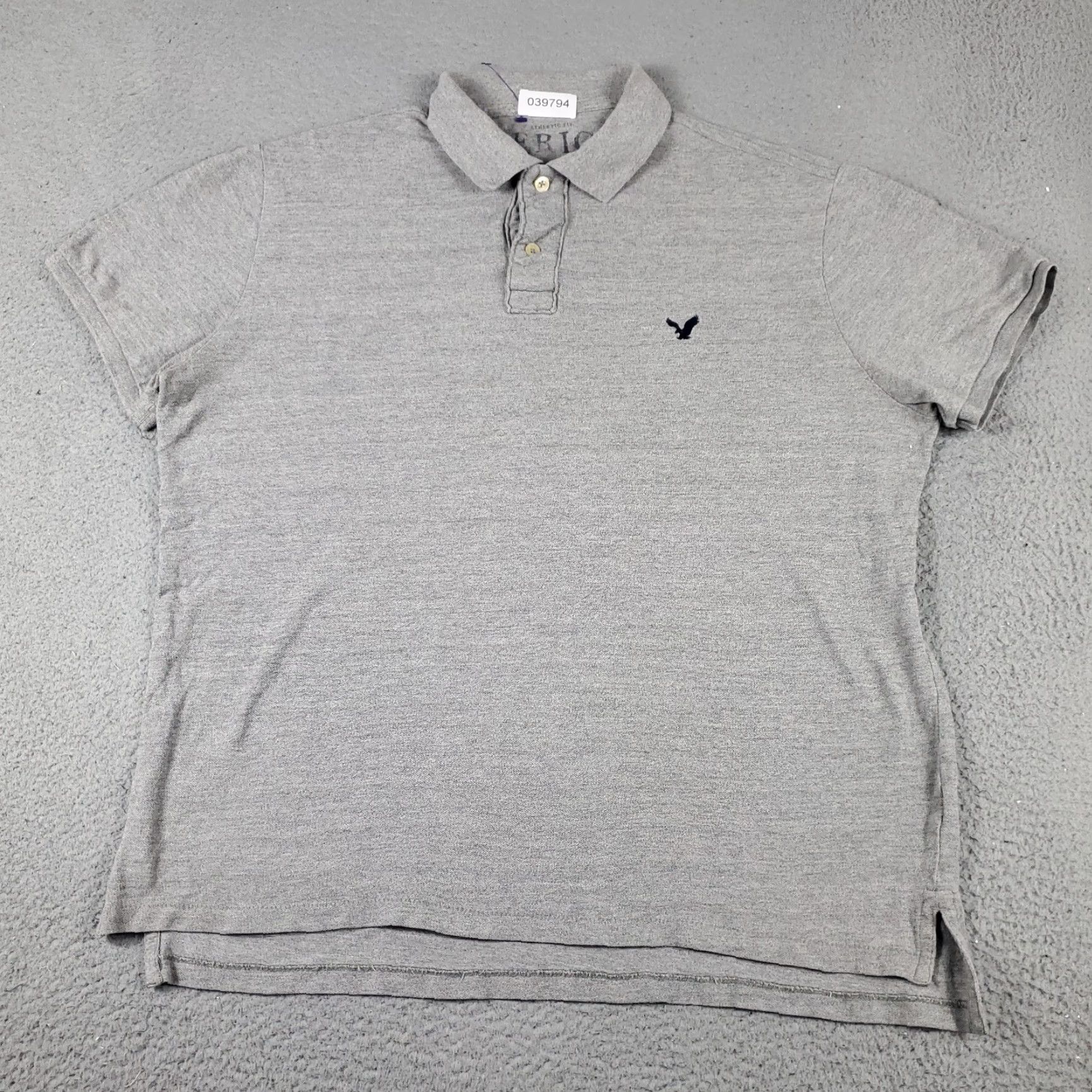American Eagle Outfitters American Eagle Outfitters Polo Shirt Mens XL Gray Casual Short Sleeve Adult Polo Shirt Men XL Gray Solid Pattern Classic American Sports Modern Preppy Size US XL / EU 56 / 4 - 2 Thumbnail