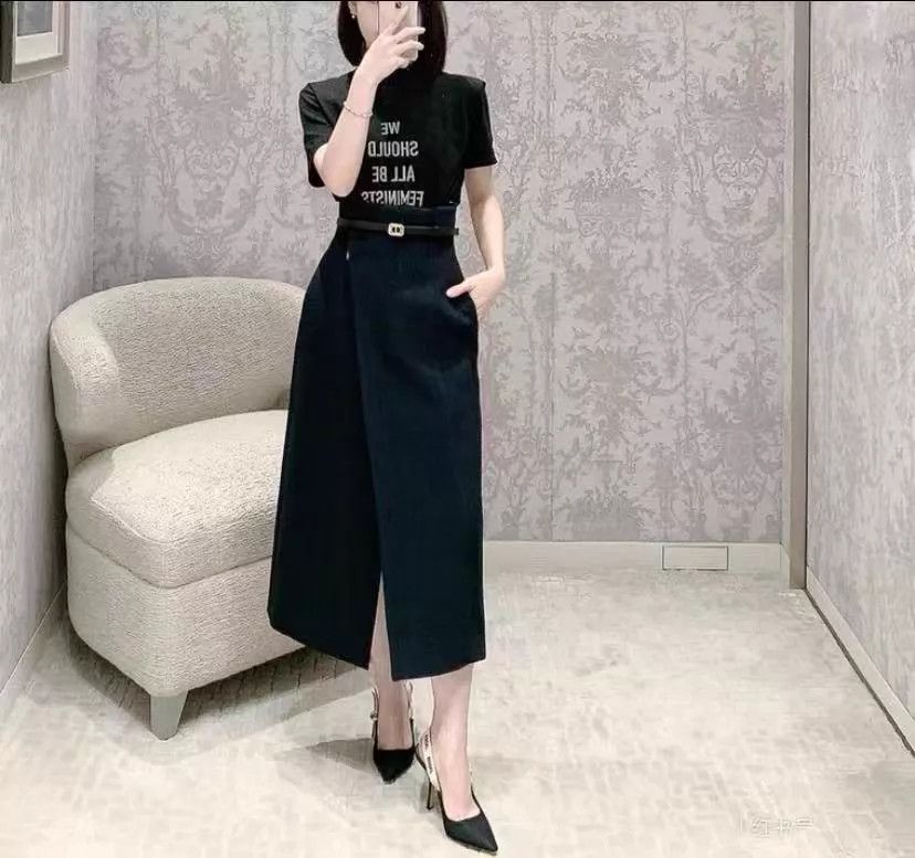 Dior Dior Silk Wool One-Piece Adjustable Waist Skirt 40 Size 28" / US 6 / IT 42 - 7 Thumbnail