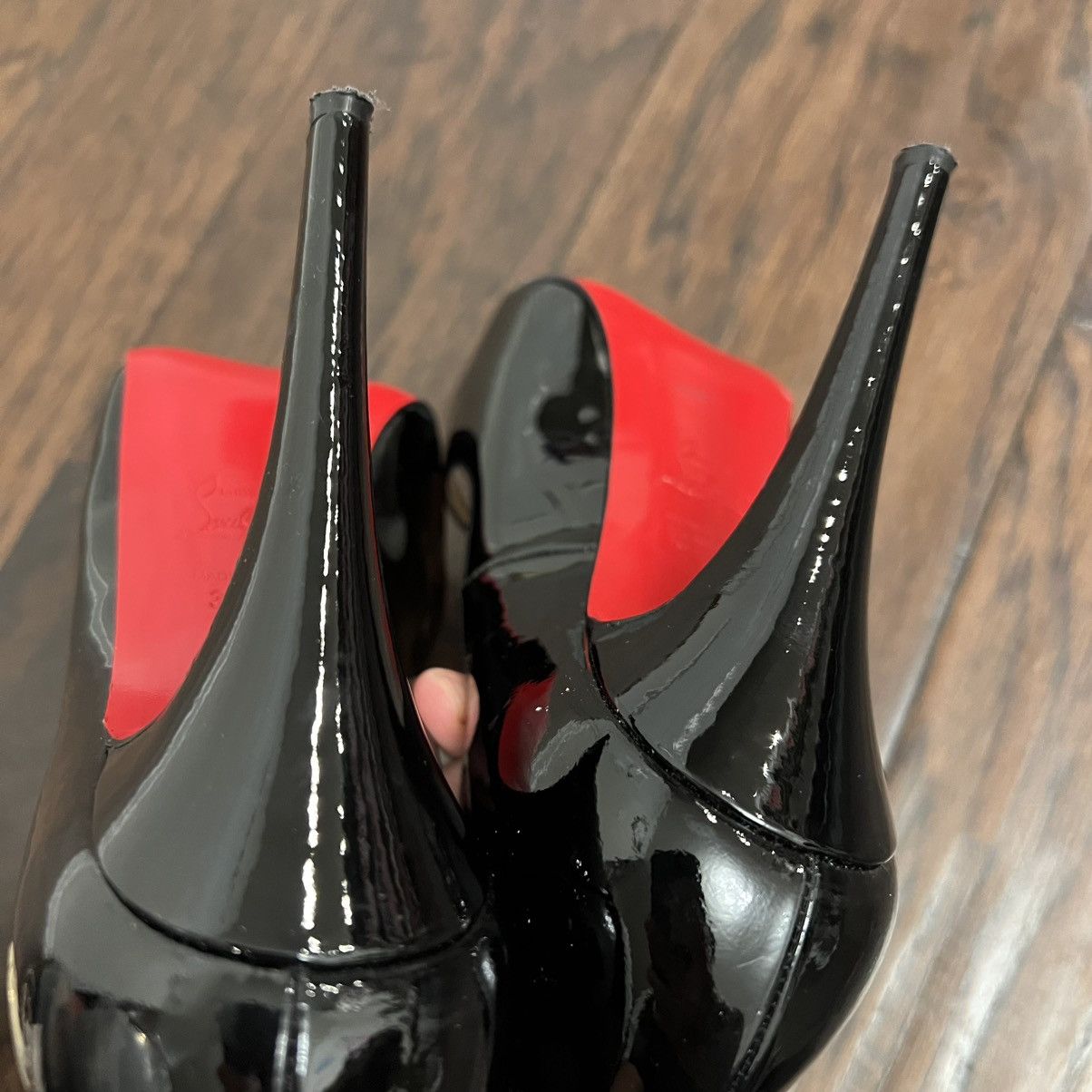 Christian Louboutin Authentic Christian Louboutin New Very Prive 120 Black Size US 7 / IT 37 - 8 Thumbnail