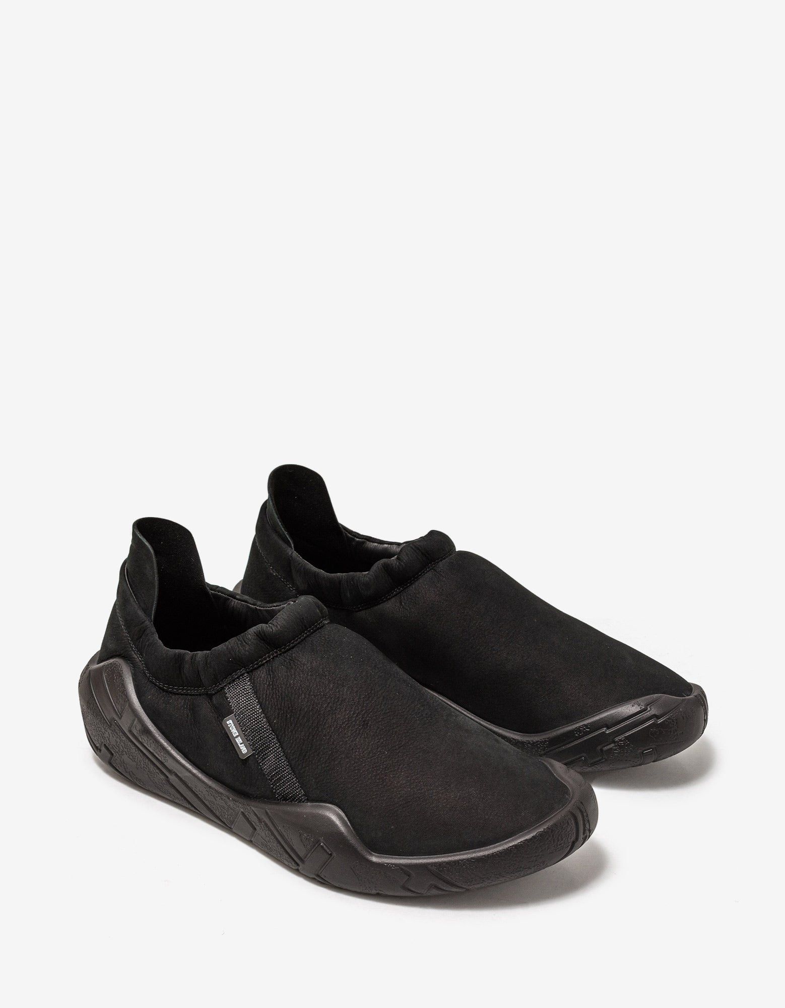 image of Stone Island Shadow Project Black Slip-On Suede Trainers Shoes, Men's (Size 8)