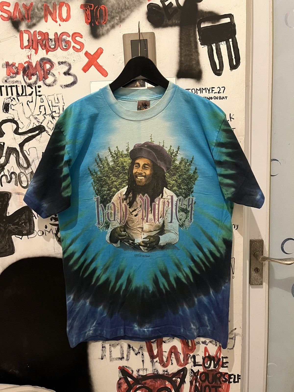 Vintage Vintage bob marley weed Size US L / EU 52-54 / 3 - 1 Thumbnail